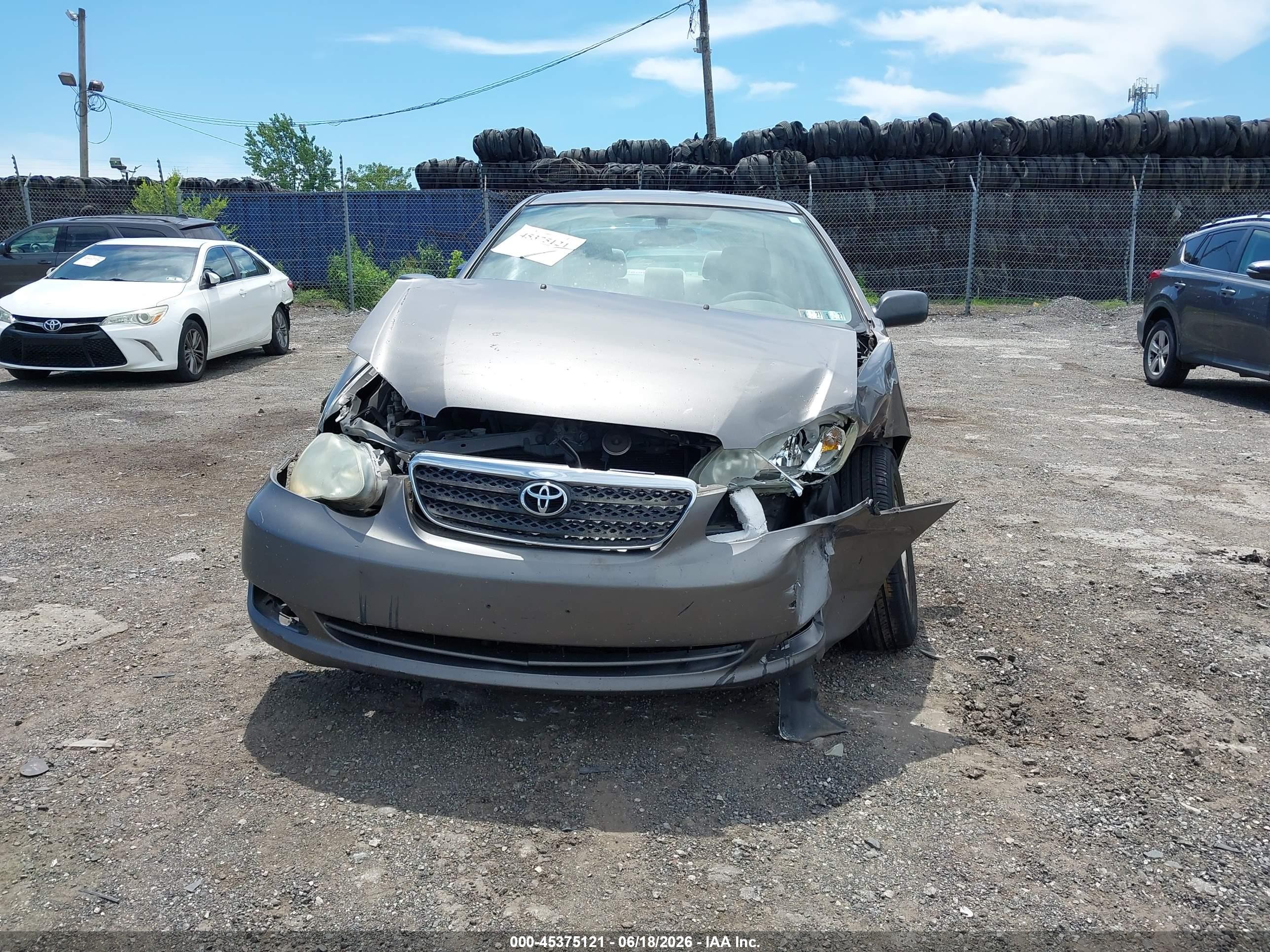 2007 Toyota Corolla Le Gray vin: 1NXBR32E57Z908807
