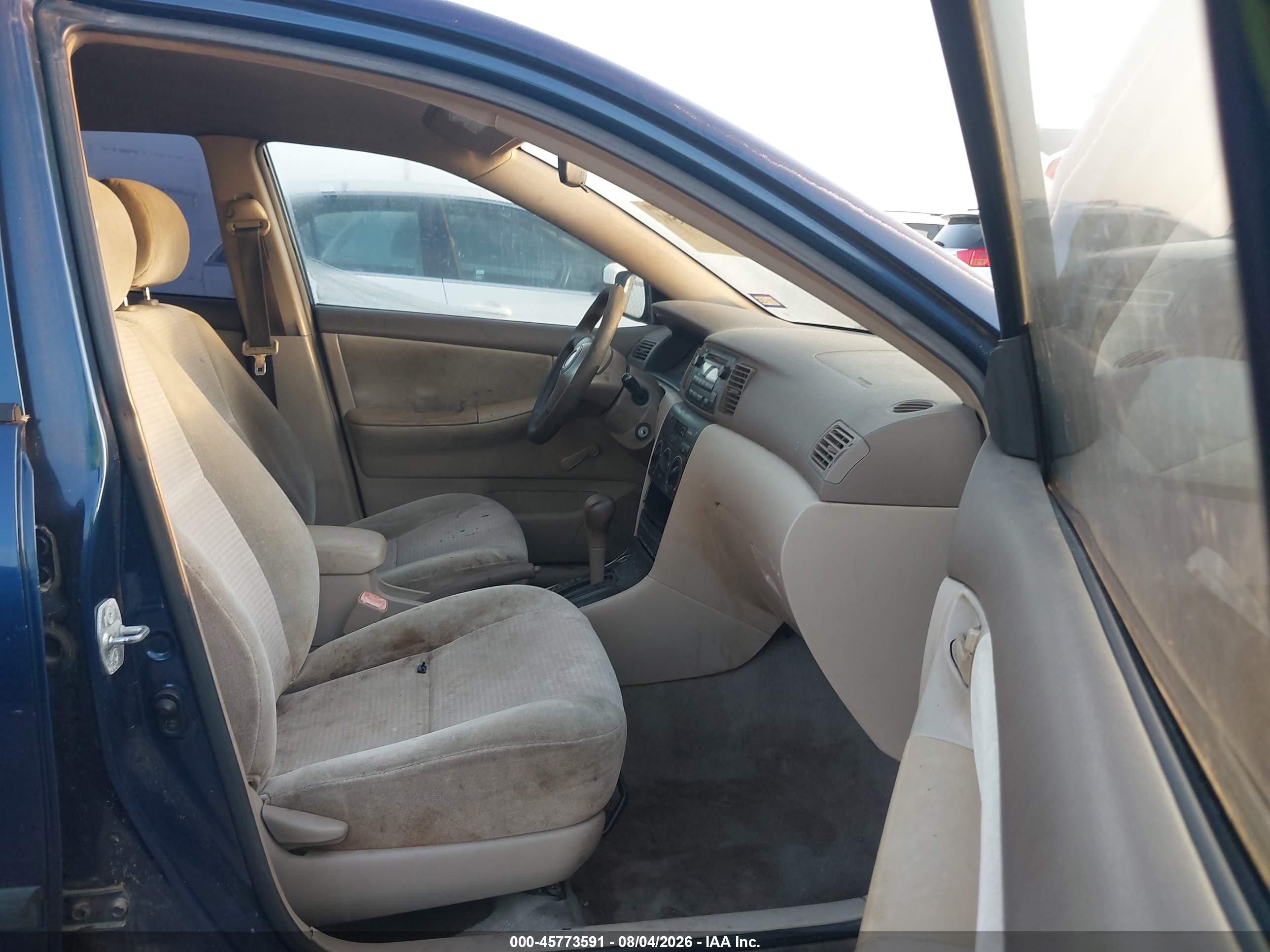 2008 Toyota Corolla Ce Blue vin: 1NXBR32E58Z005462