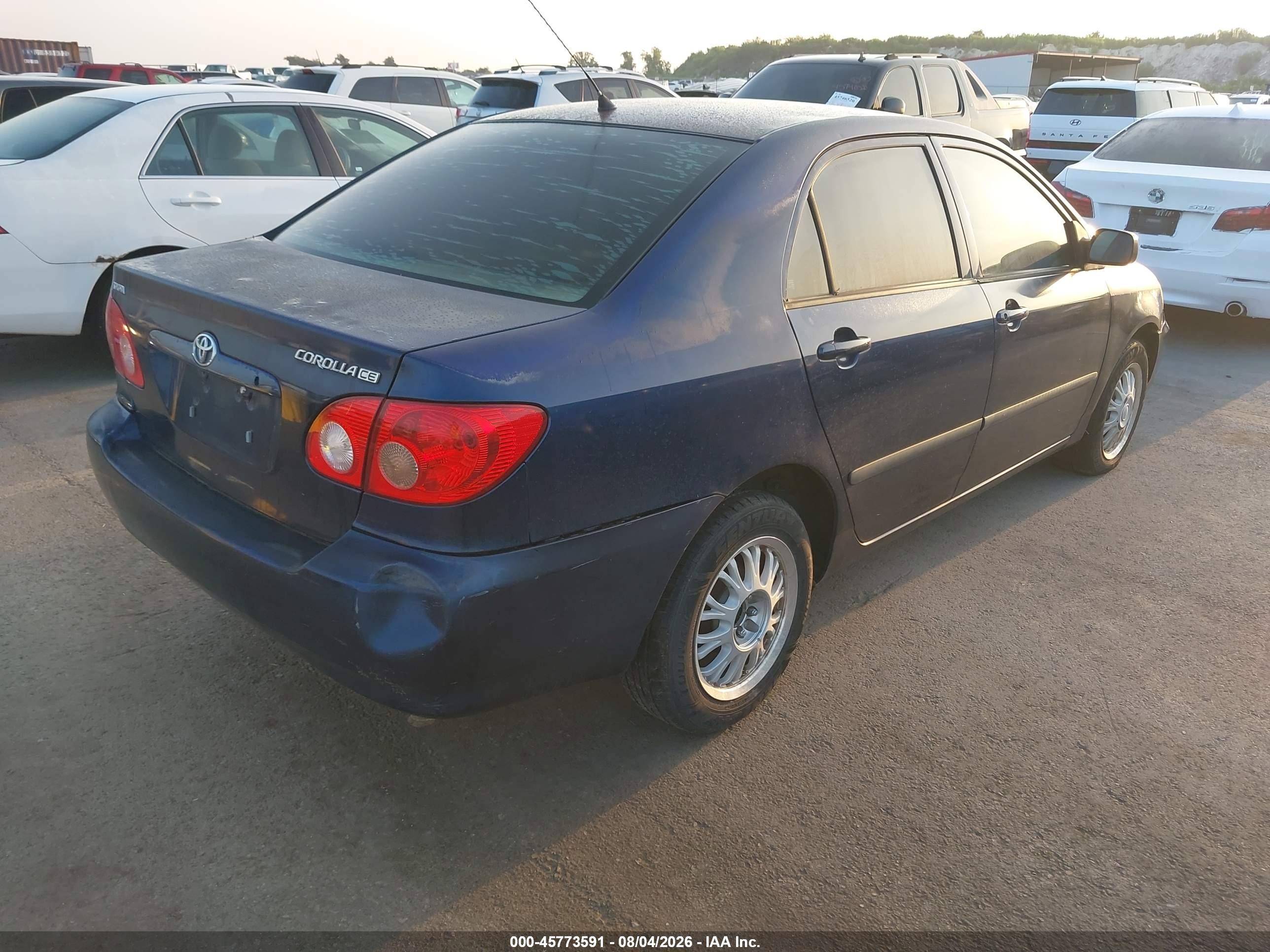 2008 Toyota Corolla Ce Blue vin: 1NXBR32E58Z005462