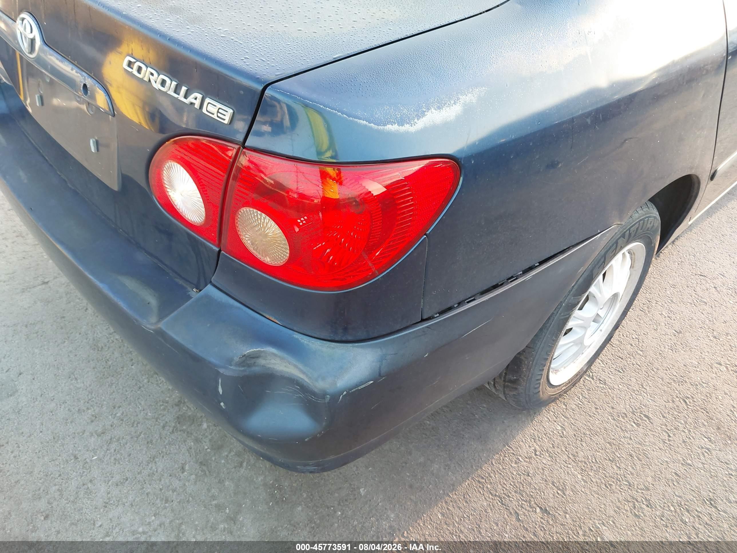 2008 Toyota Corolla Ce Blue vin: 1NXBR32E58Z005462