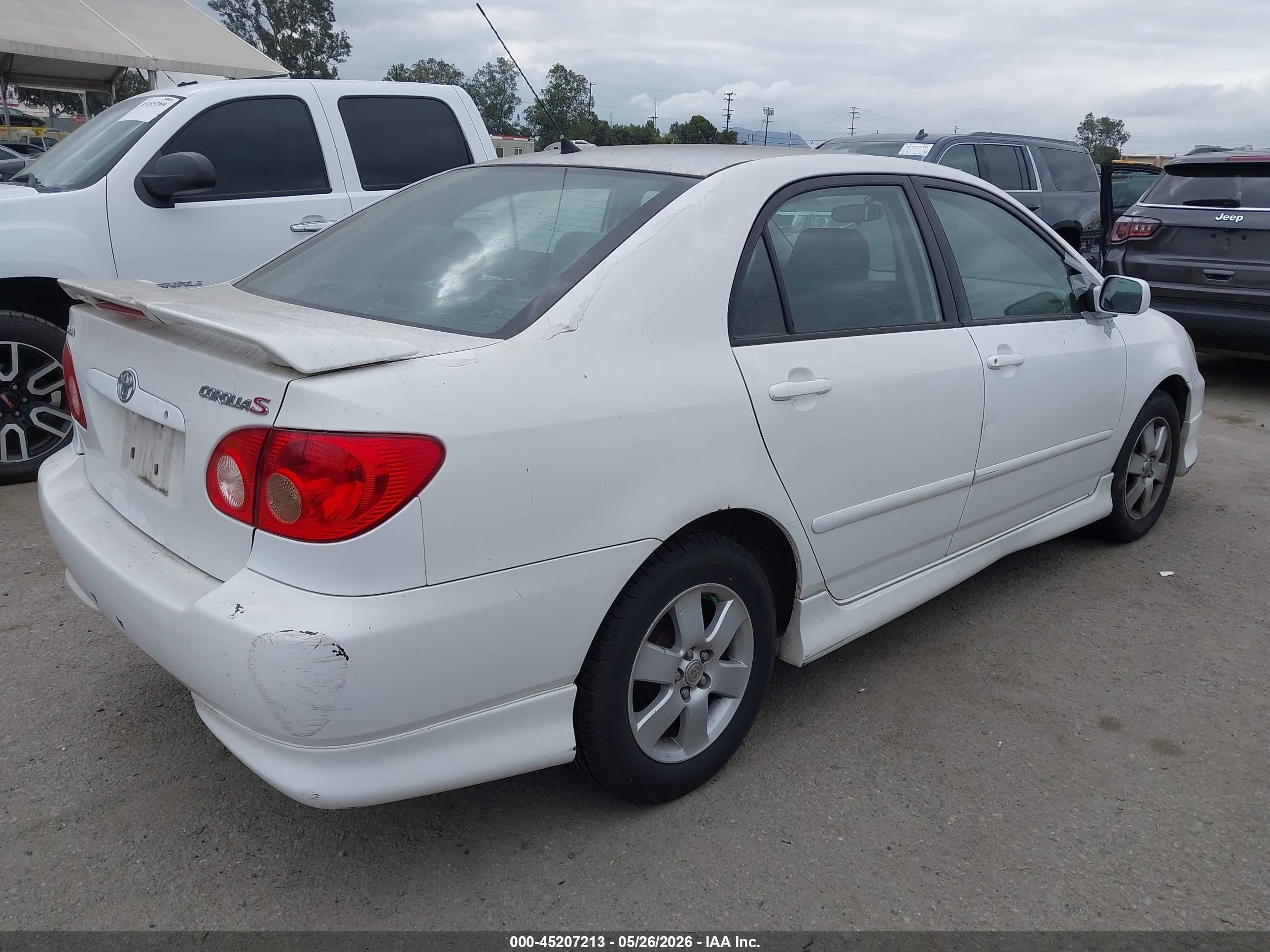 2008 Toyota Corolla S White vin: 1NXBR32E58Z956812