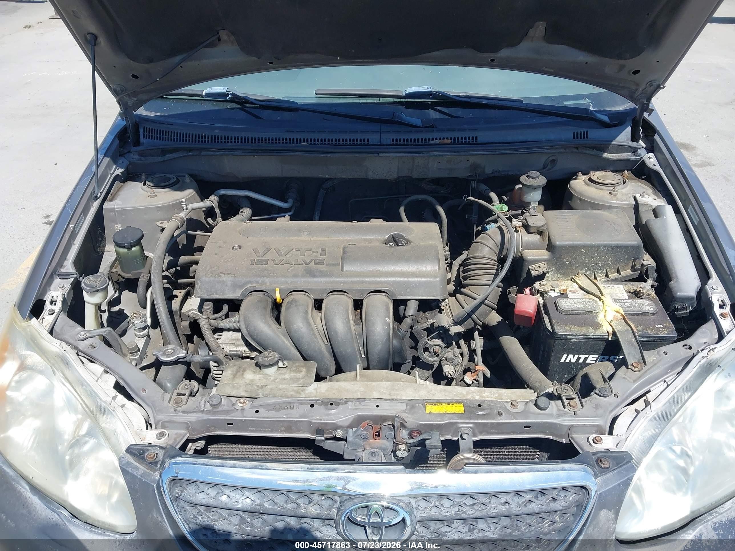 2003 Toyota Corolla Ce Серый vin: 1NXBR32E63Z009805
