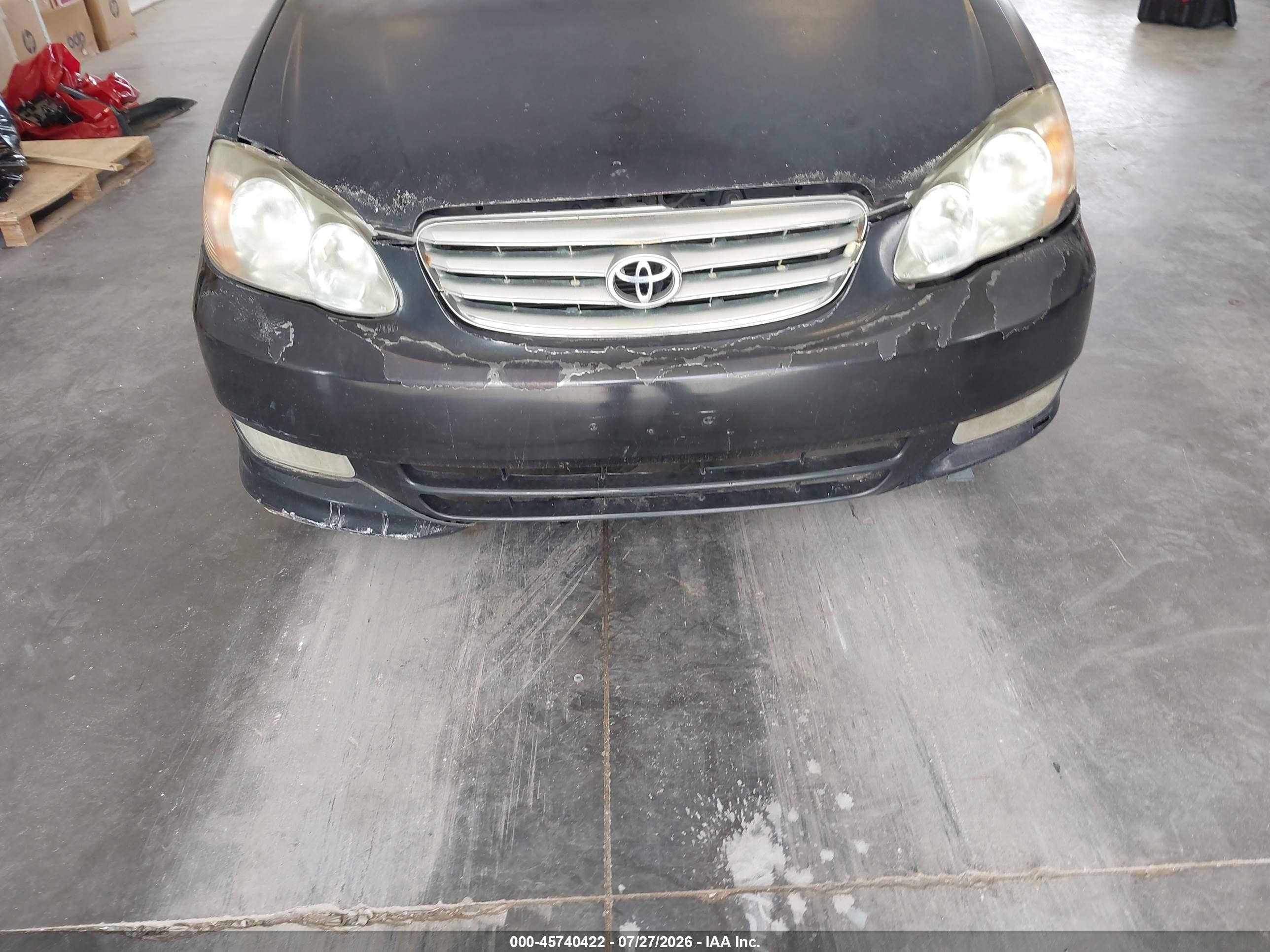 2004 Toyota Corolla S Black vin: 1NXBR32E64Z201680