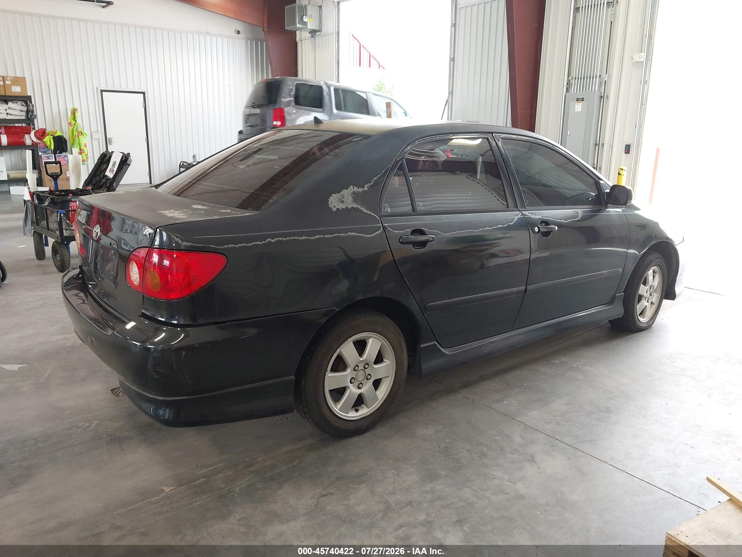 2004 Toyota Corolla S Black vin: 1NXBR32E64Z201680