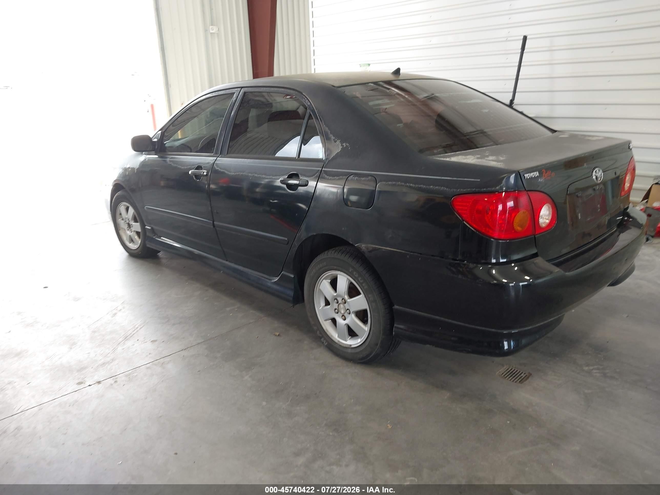 2004 Toyota Corolla S Black vin: 1NXBR32E64Z201680