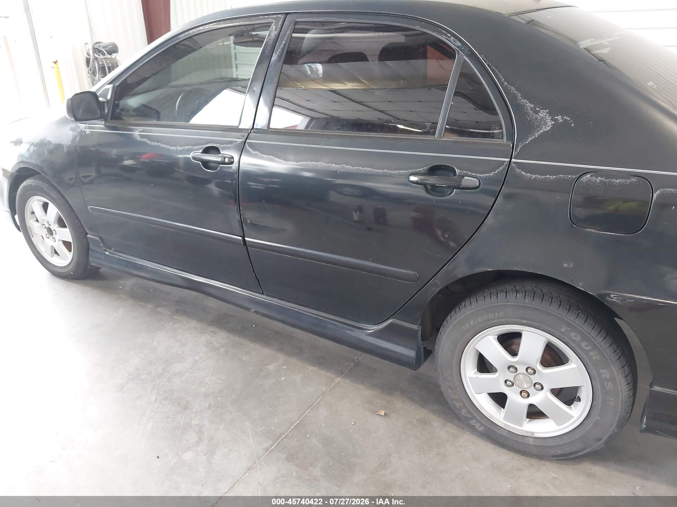 2004 Toyota Corolla S Black vin: 1NXBR32E64Z201680