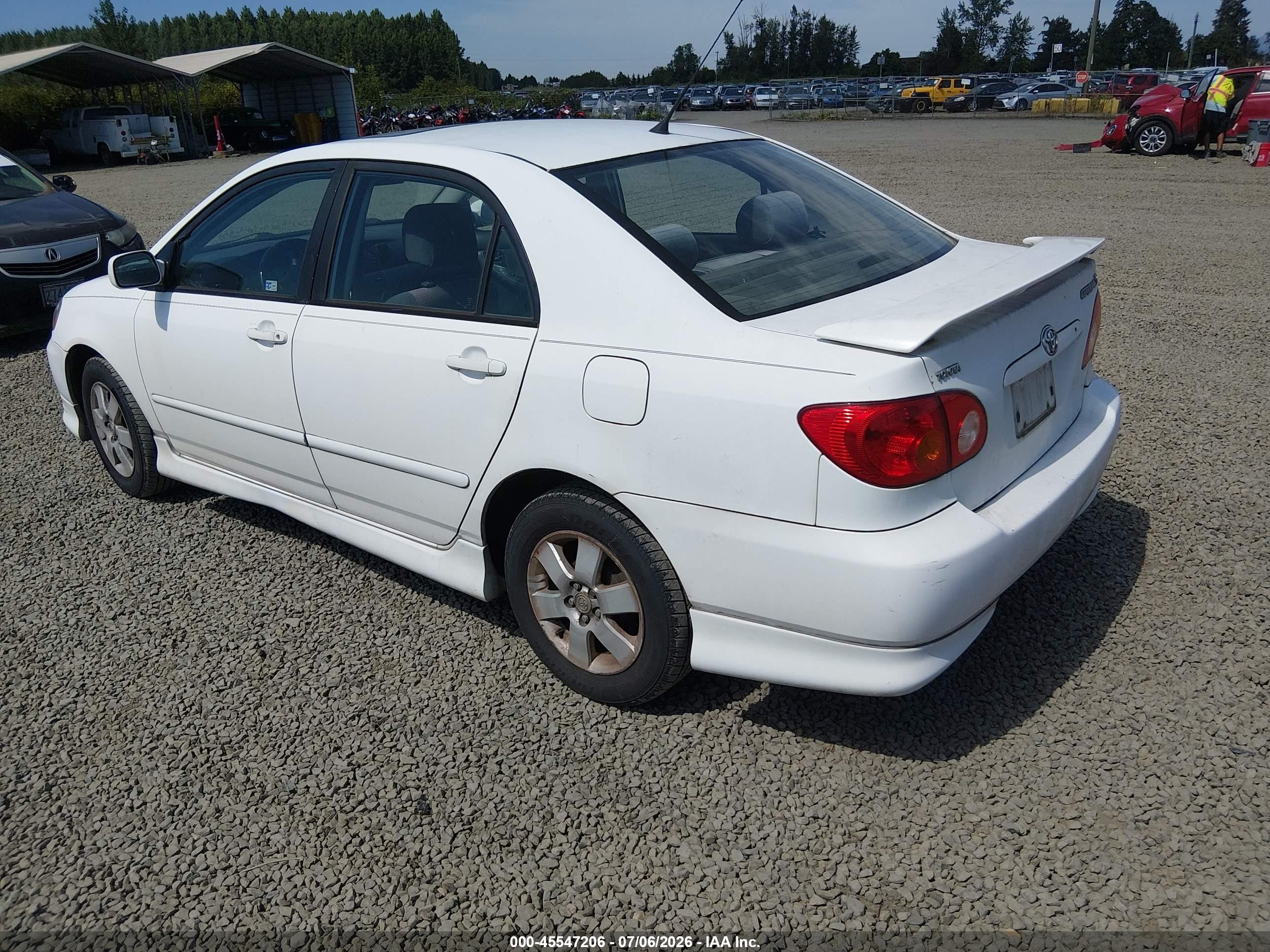 2004 Toyota Corolla S White vin: 1NXBR32E64Z255349