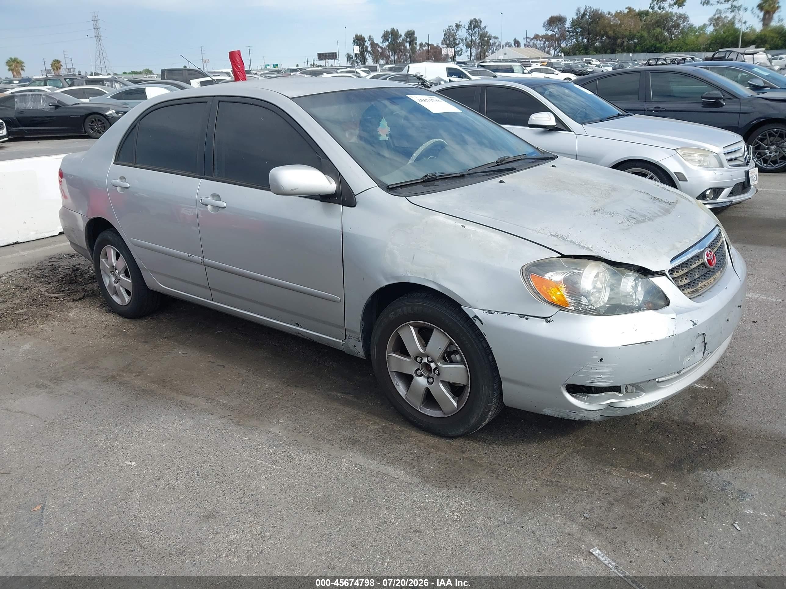 2005 Toyota Corolla Le Silver vin: 1NXBR32E65Z394642