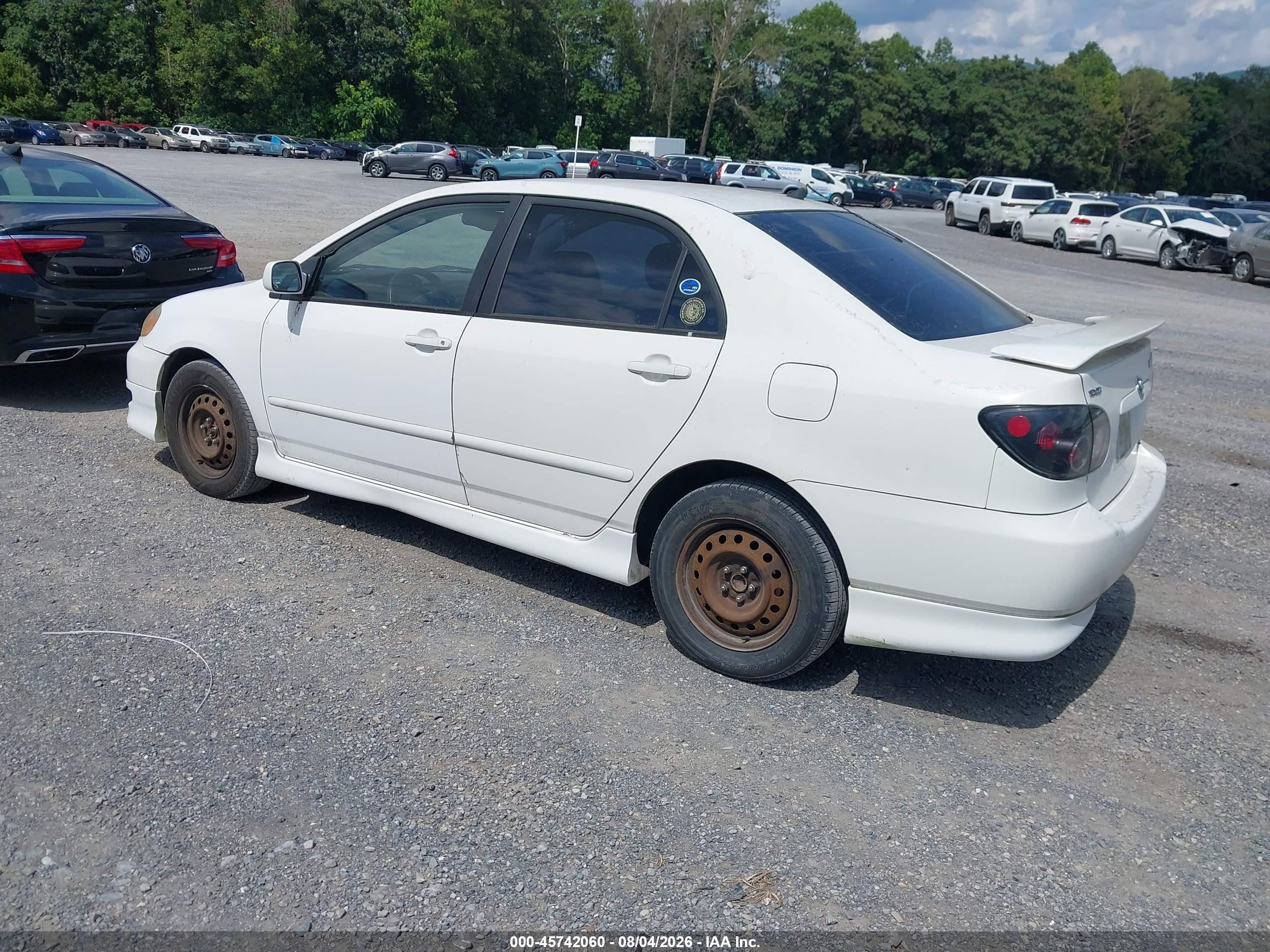 2005 Toyota Corolla S Белый vin: 1NXBR32E65Z395726