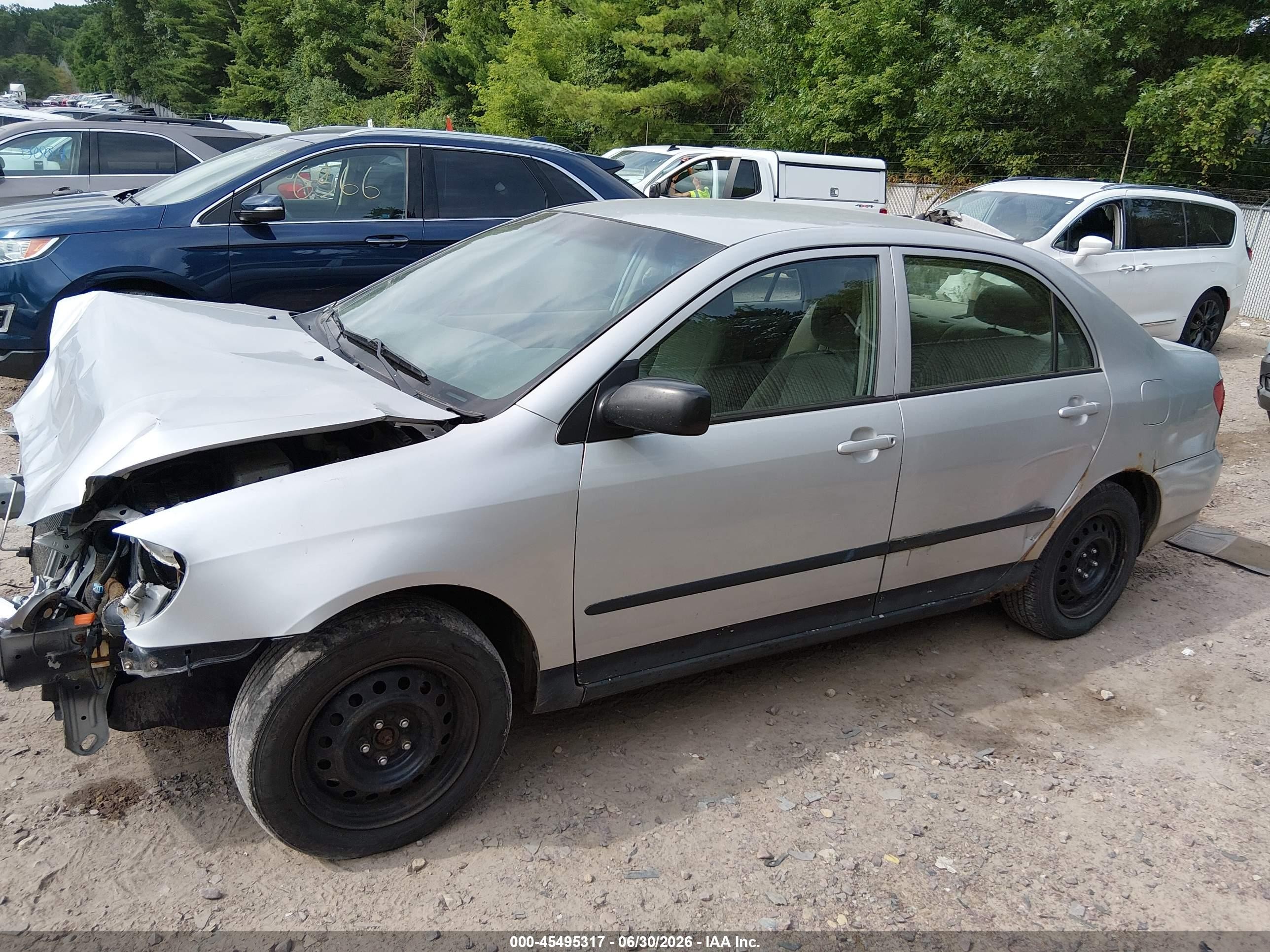 2005 Toyota Corolla Ce Silver vin: 1NXBR32E65Z521860