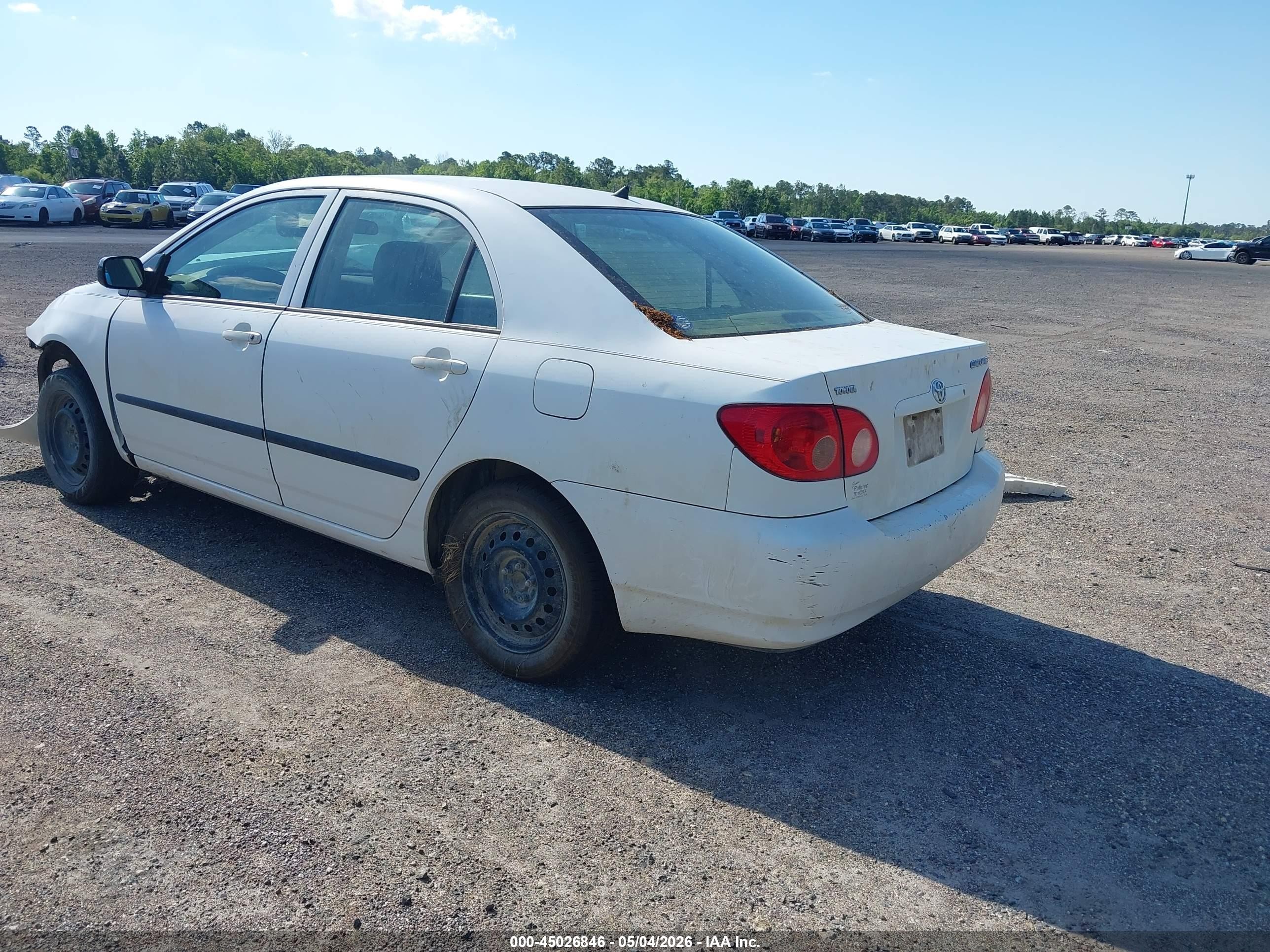 2005 Toyota Corolla Ce White vin: 1NXBR32E65Z560674