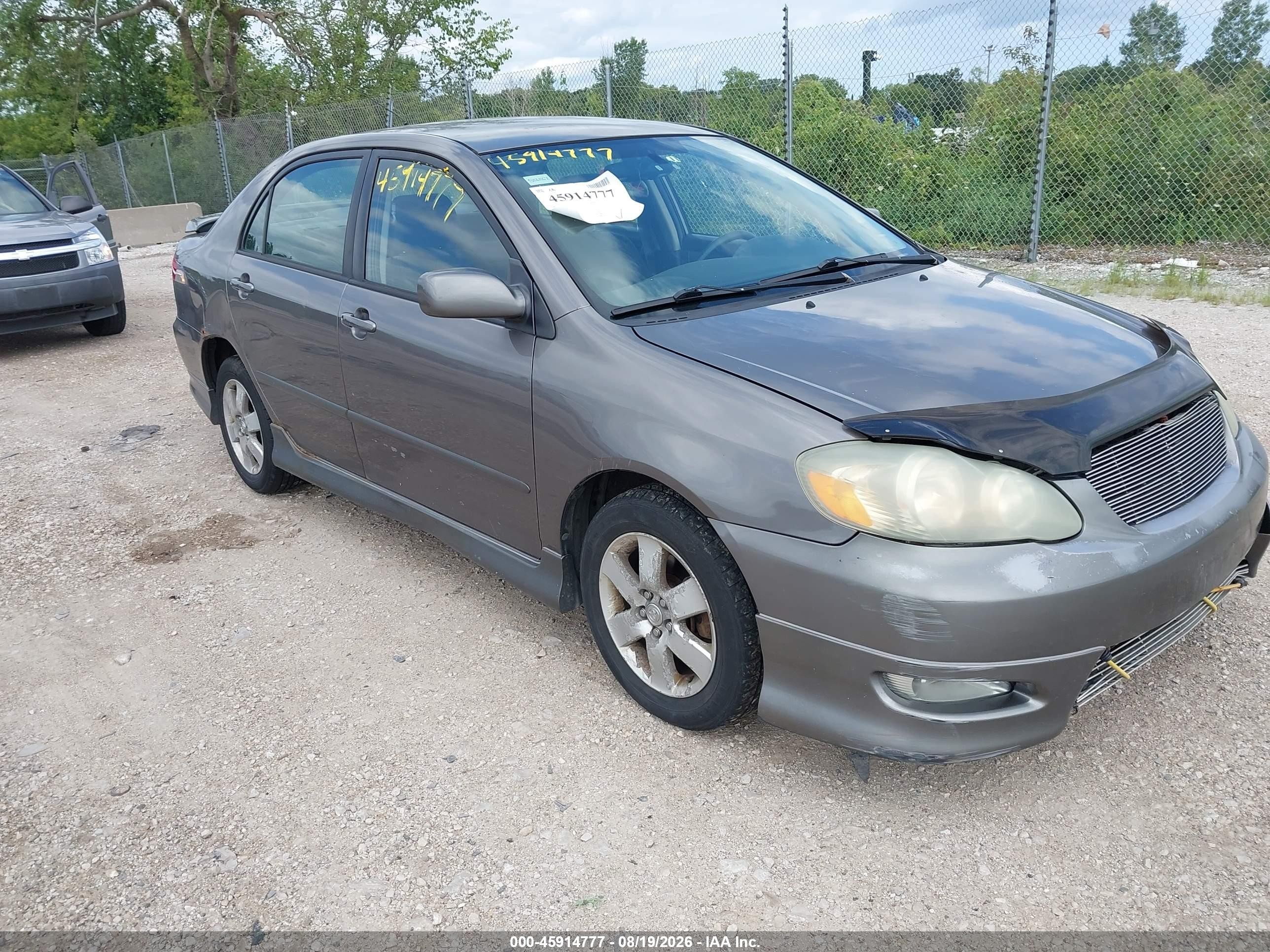 2006 Toyota Corolla S Gray vin: 1NXBR32E66Z755093