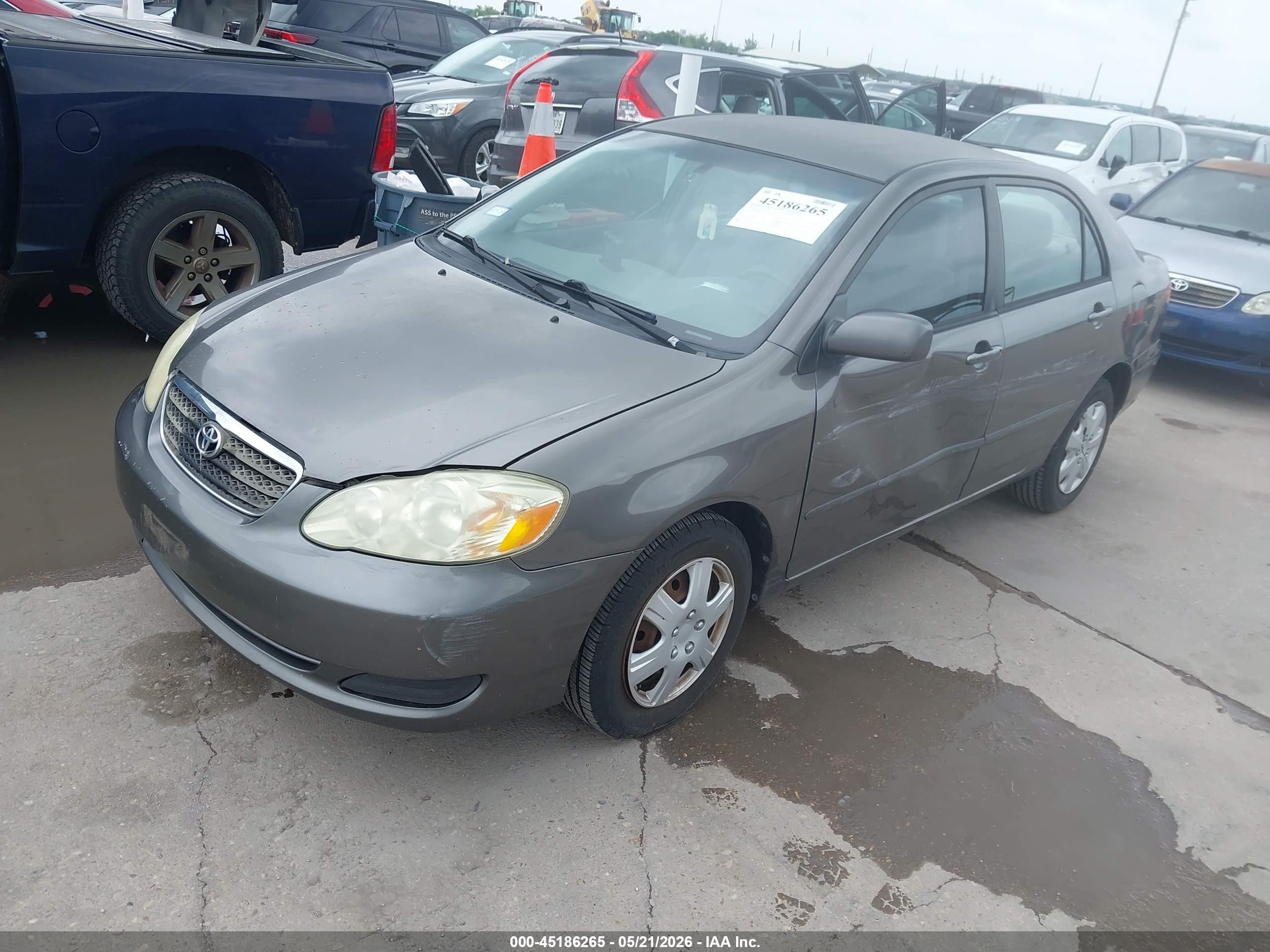 2007 Toyota Corolla Le Gray vin: 1NXBR32E67Z895548