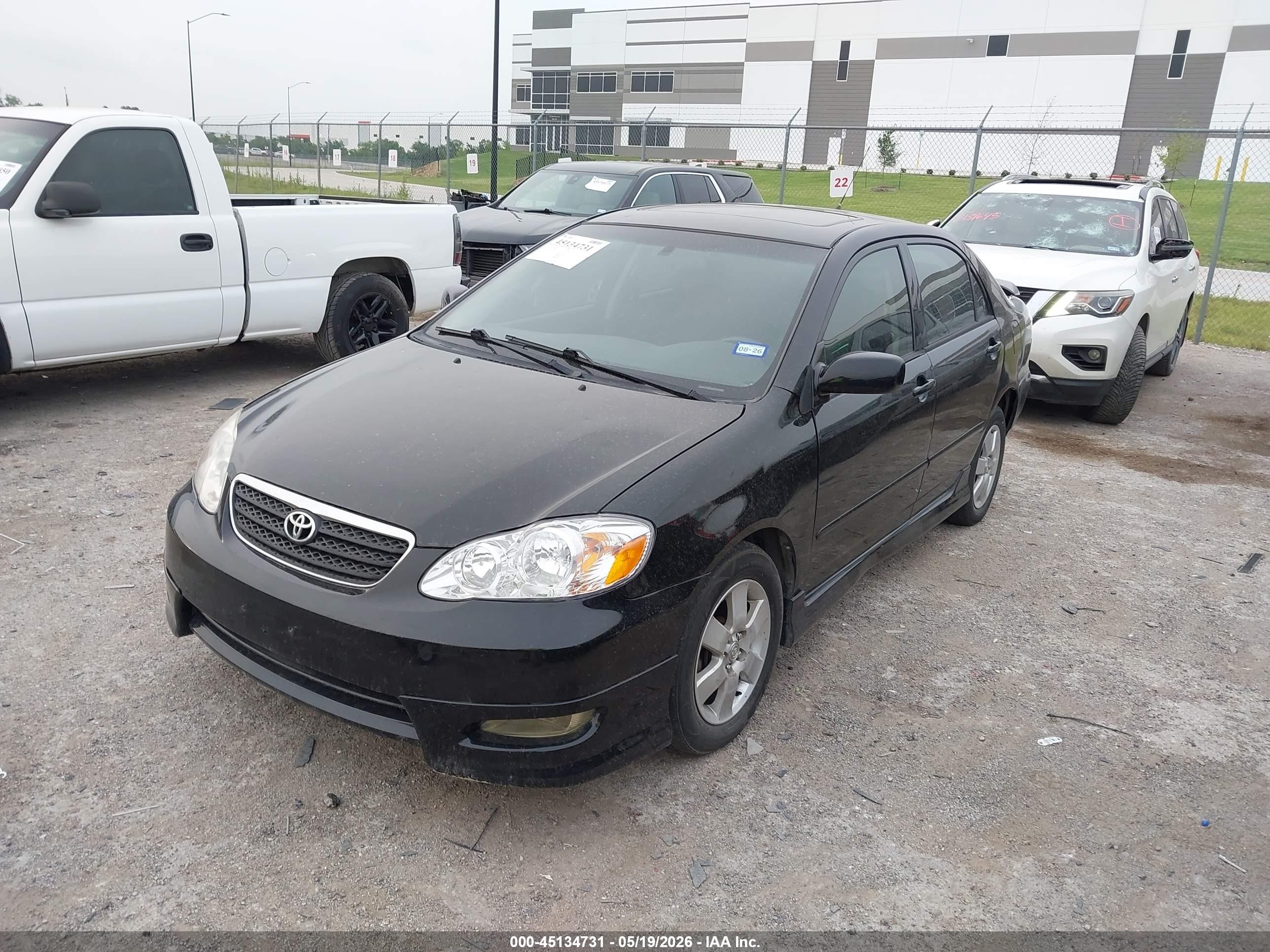 2007 Toyota Corolla S Black vin: 1NXBR32E67Z897400