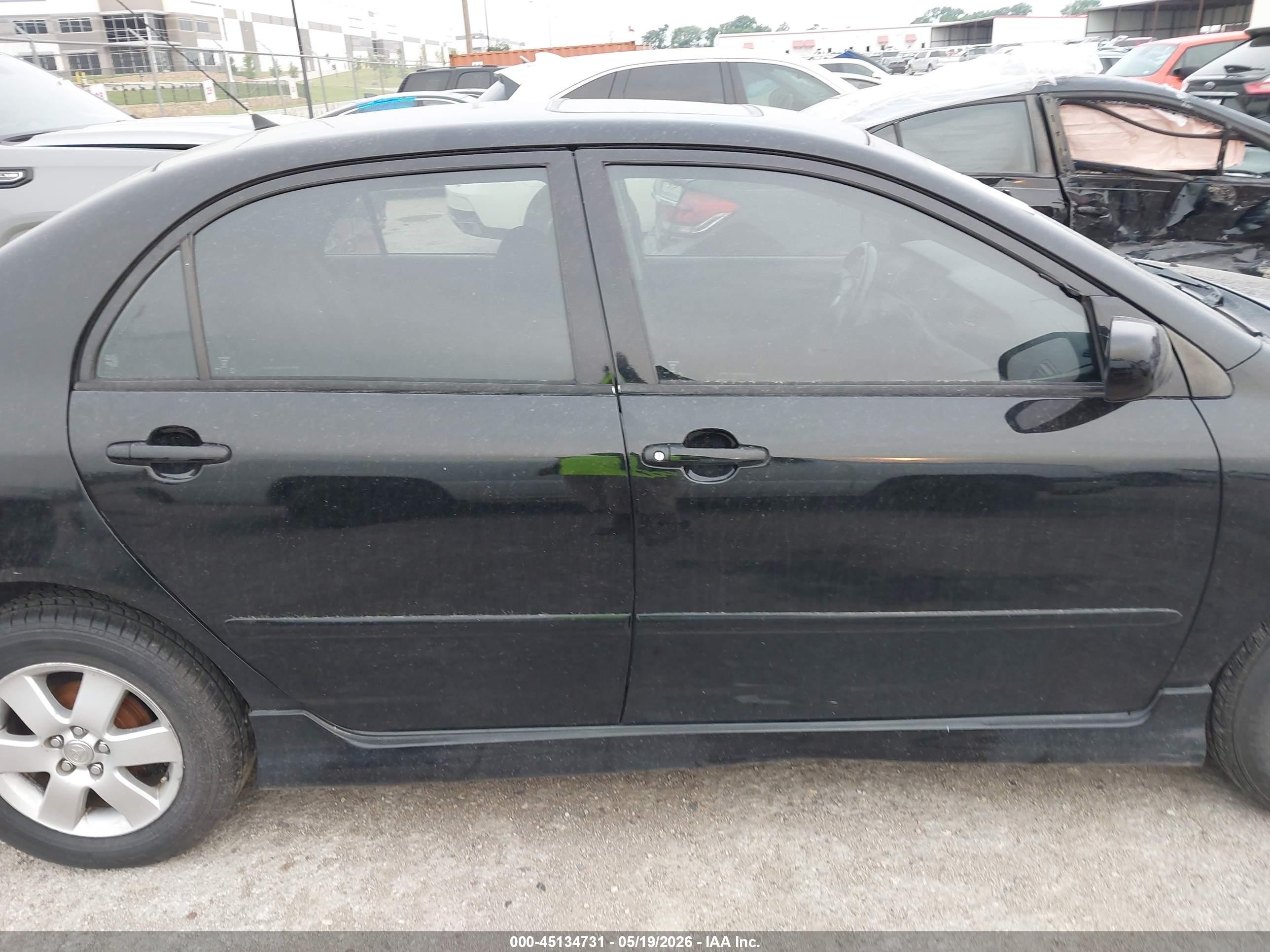 2007 Toyota Corolla S Black vin: 1NXBR32E67Z897400