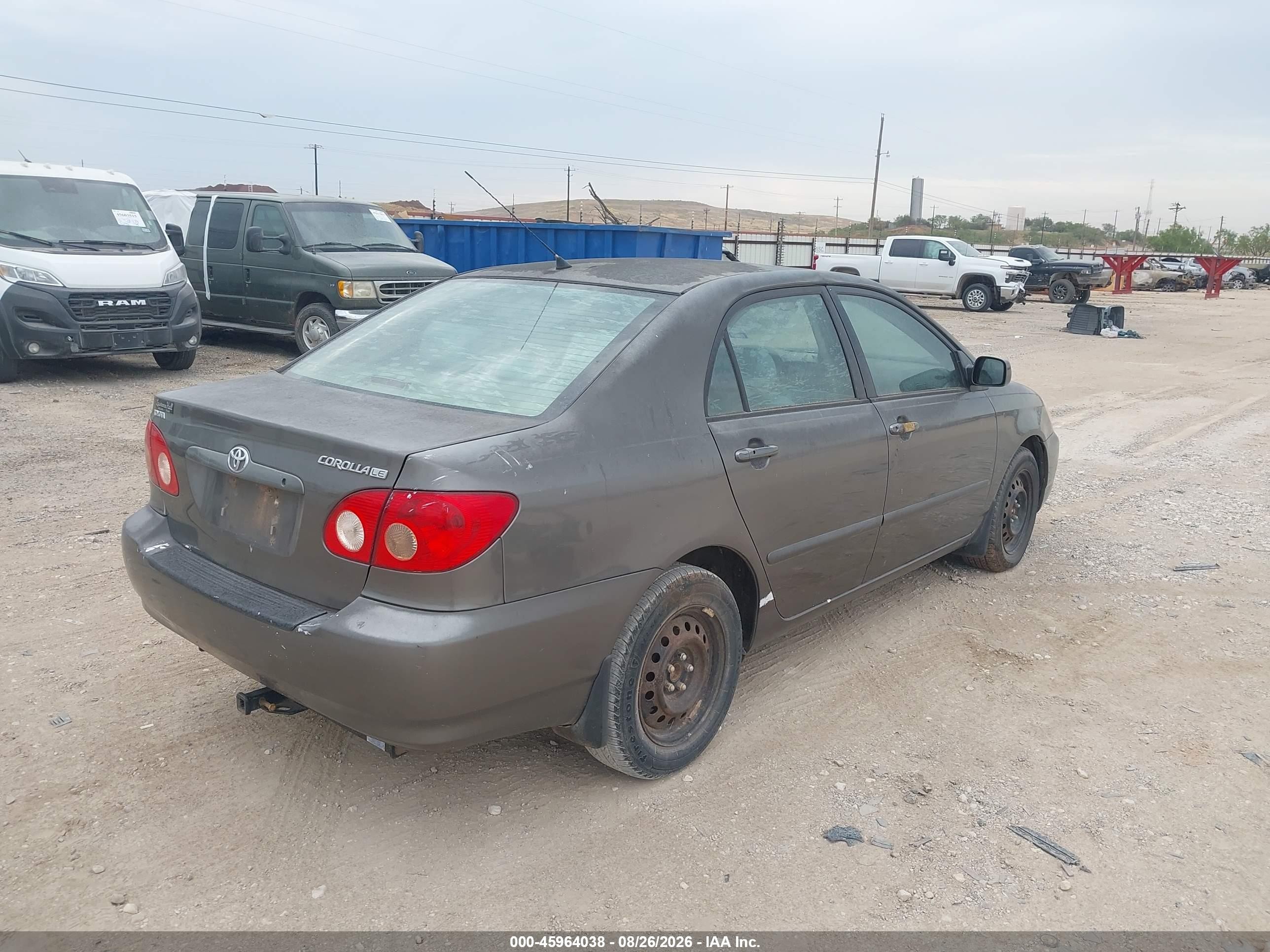2008 Toyota Corolla Le Gray vin: 1NXBR32E68Z033335