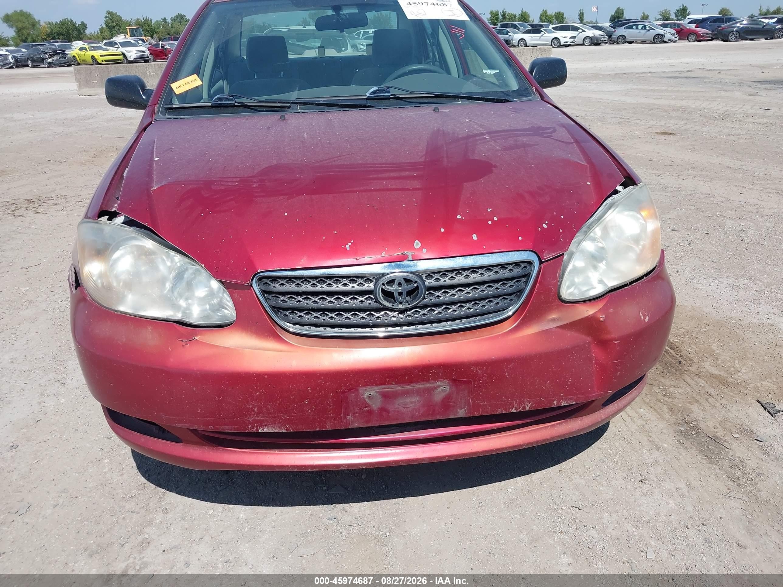 2008 Toyota Corolla Ce Red vin: 1NXBR32E68Z035232