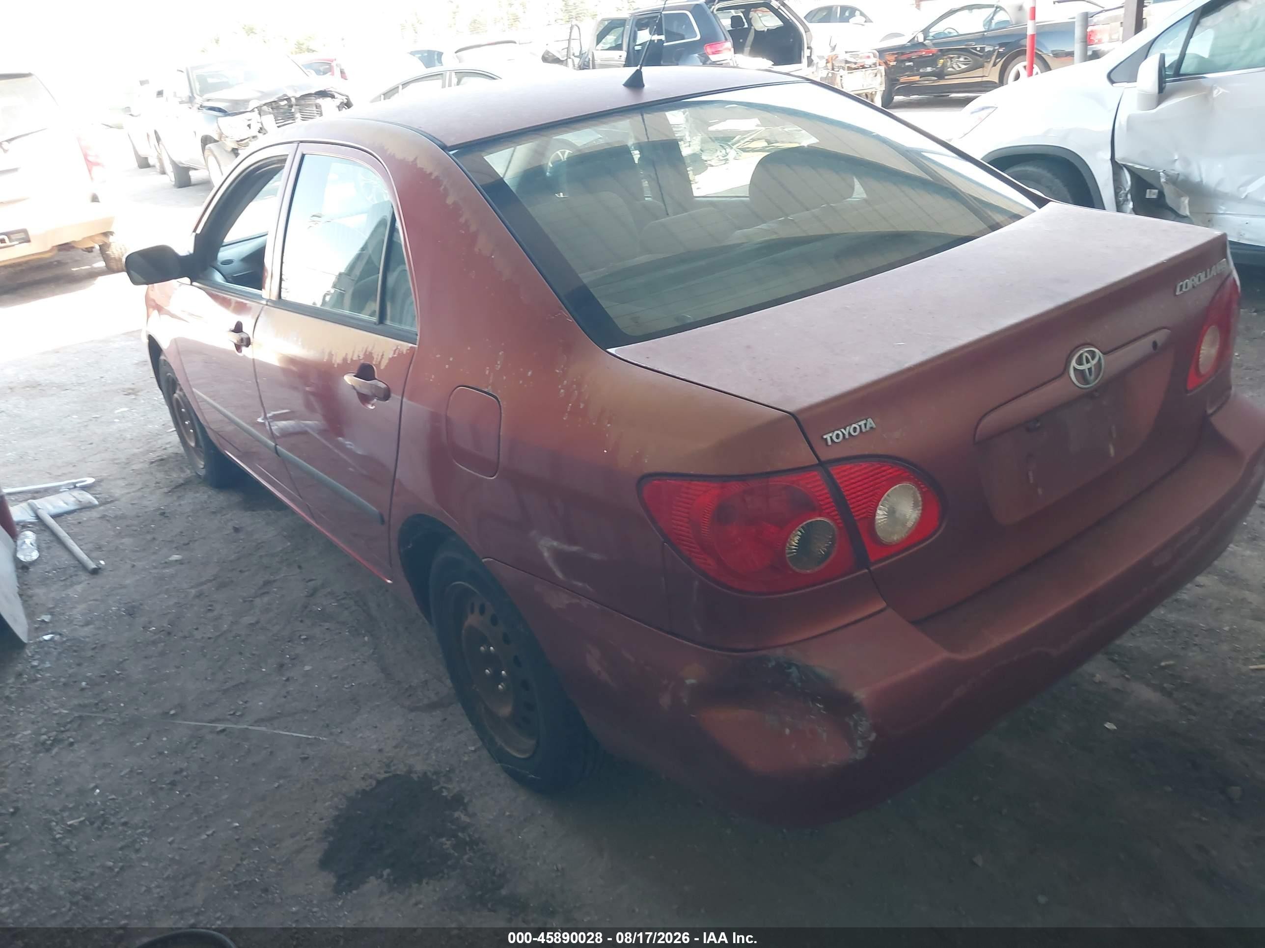 2008 Toyota Corolla Ce Red vin: 1NXBR32E68Z954891