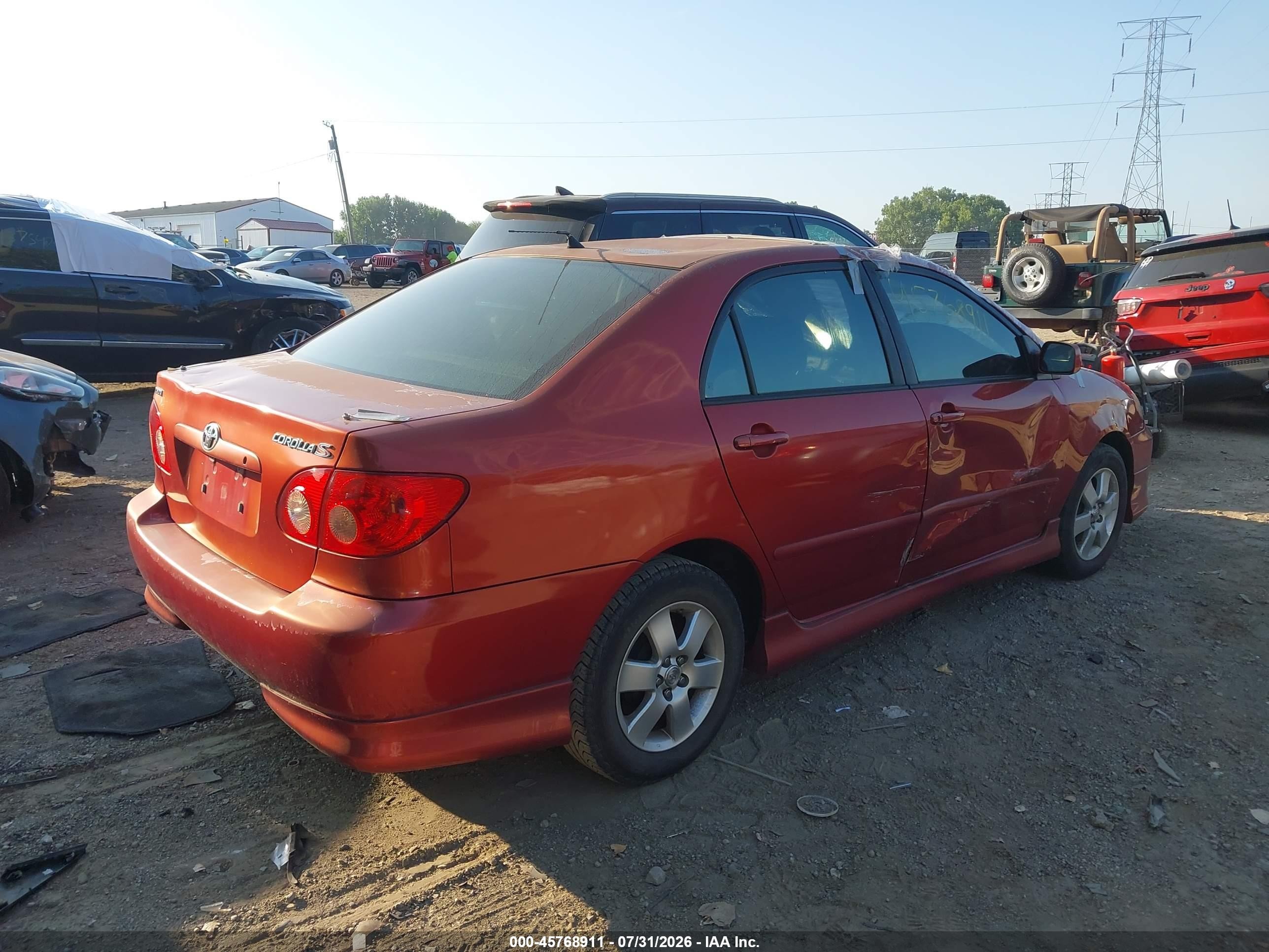 2008 Toyota Corolla S Красный vin: 1NXBR32E68Z962277