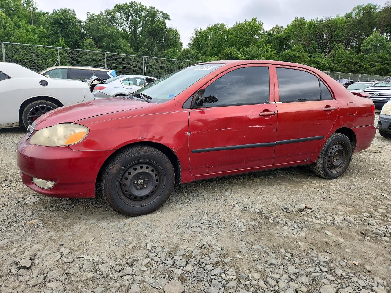 2003 Toyota Corolla Ce Red vin: 1NXBR32E73Z040903