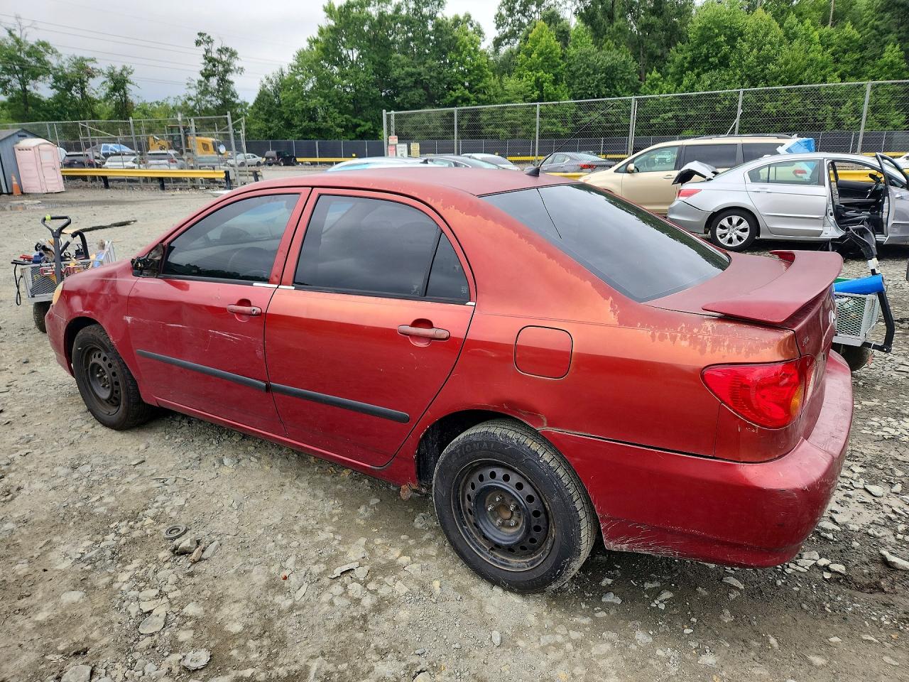 2003 Toyota Corolla Ce Red vin: 1NXBR32E73Z040903