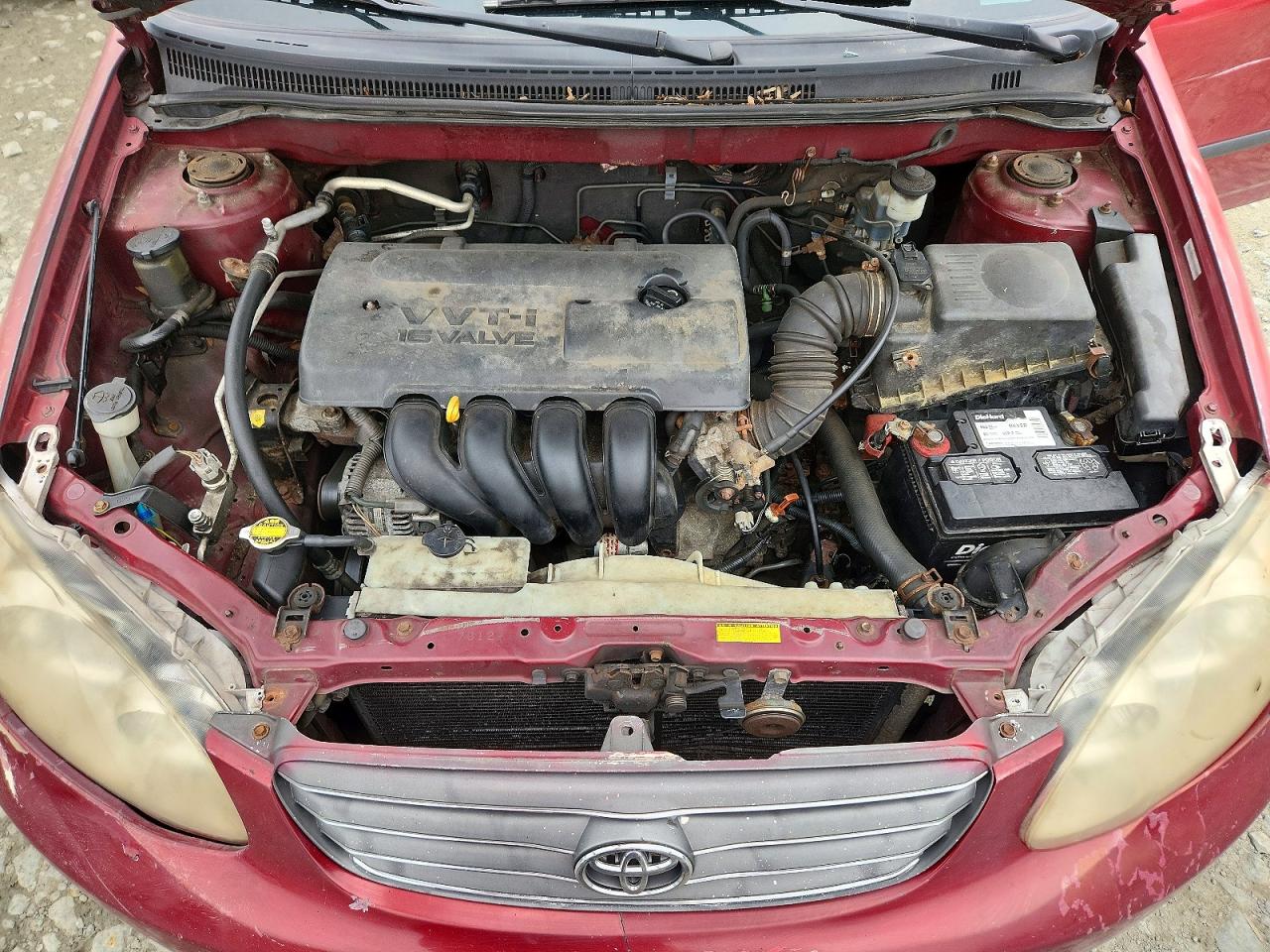 2003 Toyota Corolla Ce Red vin: 1NXBR32E73Z040903