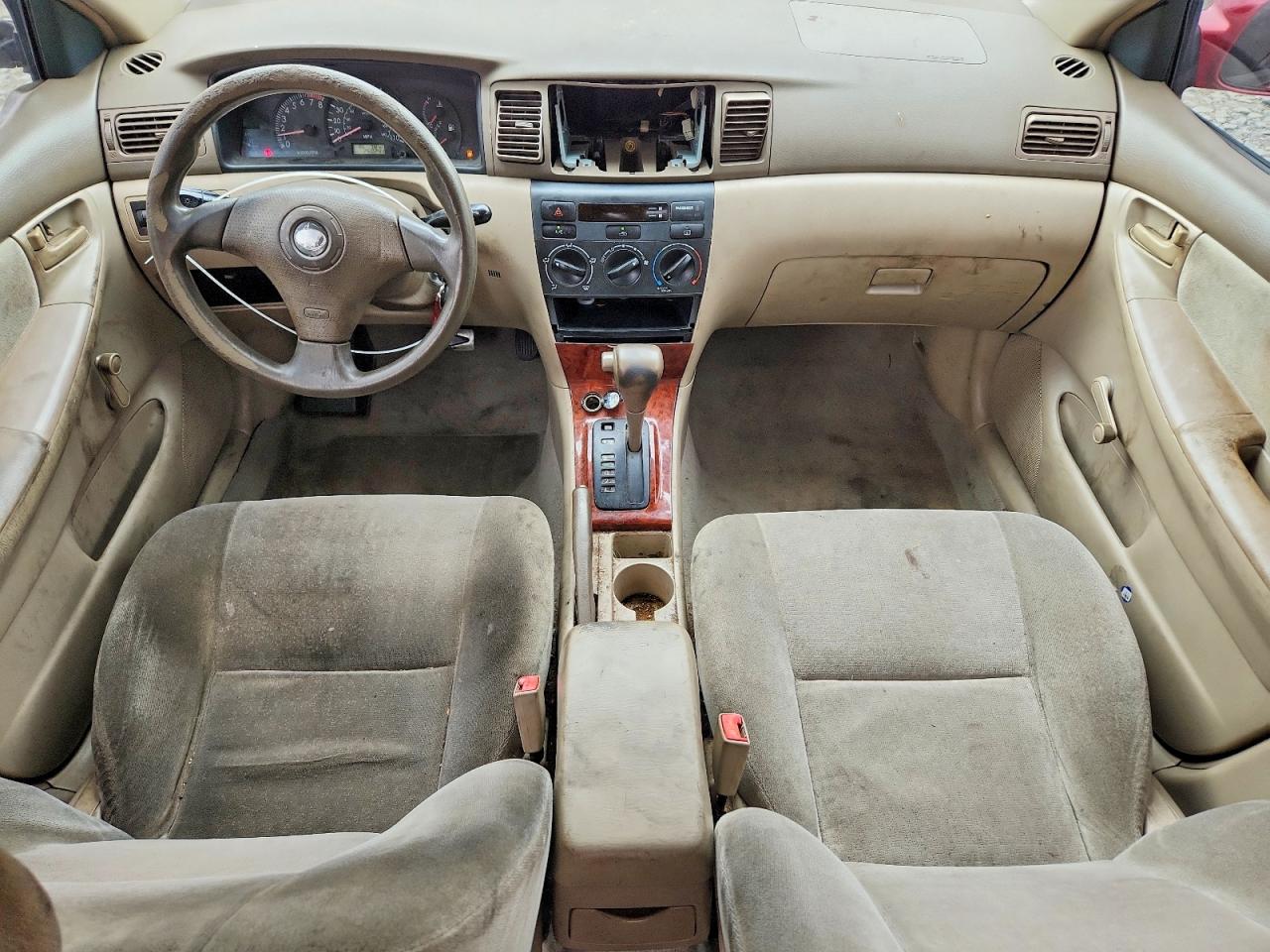 2003 Toyota Corolla Ce Red vin: 1NXBR32E73Z040903