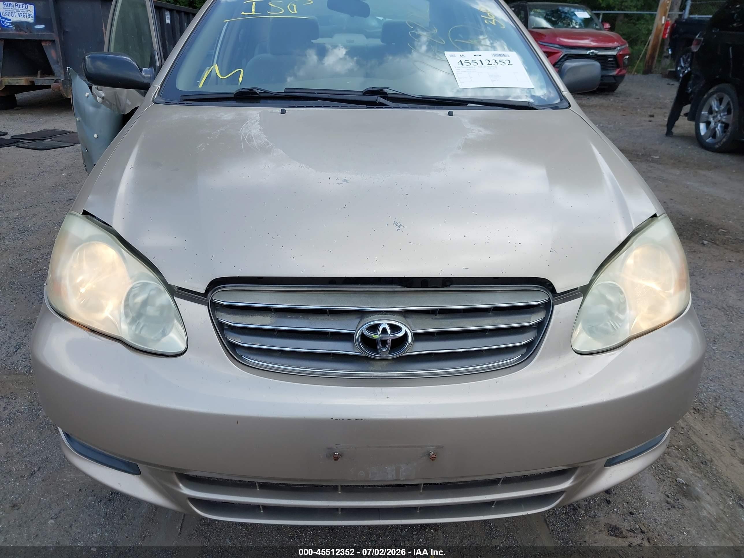 2004 Toyota Corolla Ce Бежевый vin: 1NXBR32E74Z195940