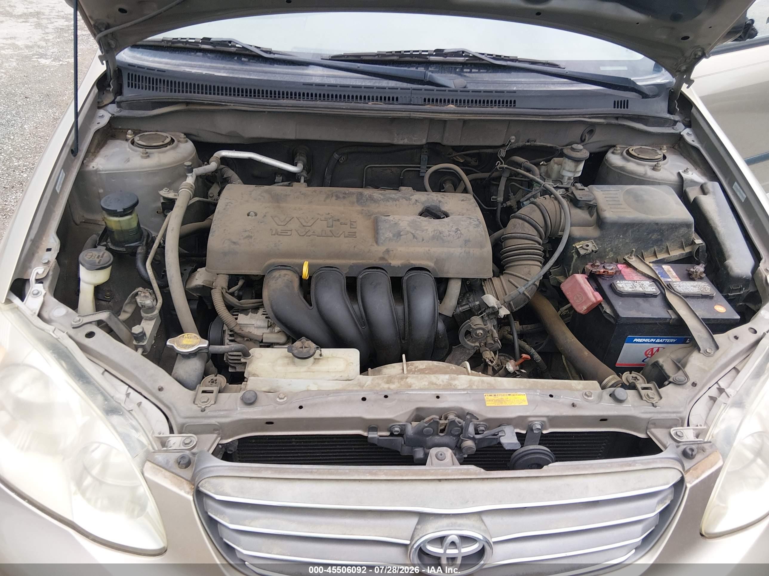 2004 Toyota Corolla Ce Gold vin: 1NXBR32E74Z213434