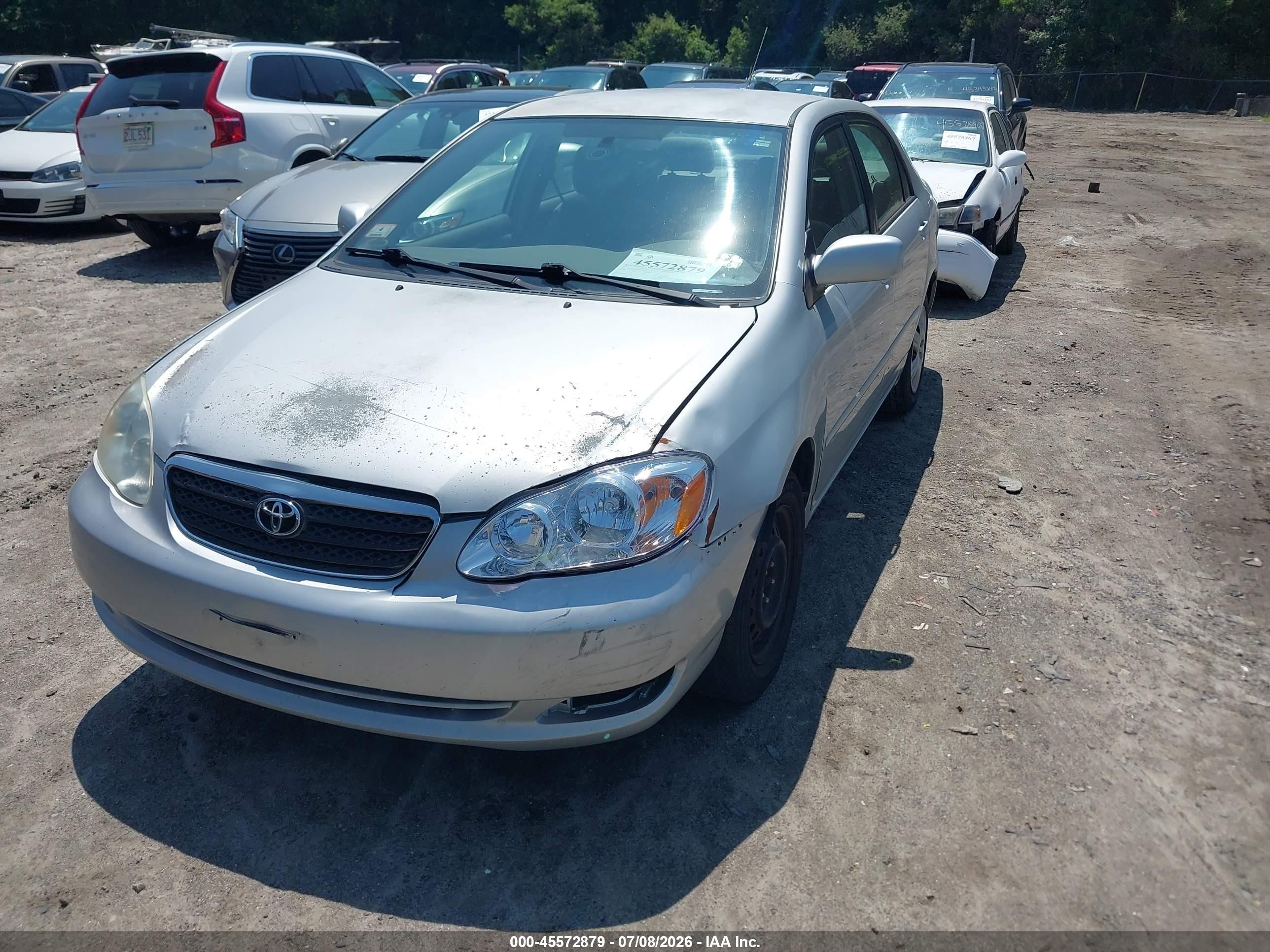 2005 Toyota Corolla Le Серебряный vin: 1NXBR32E75Z376019
