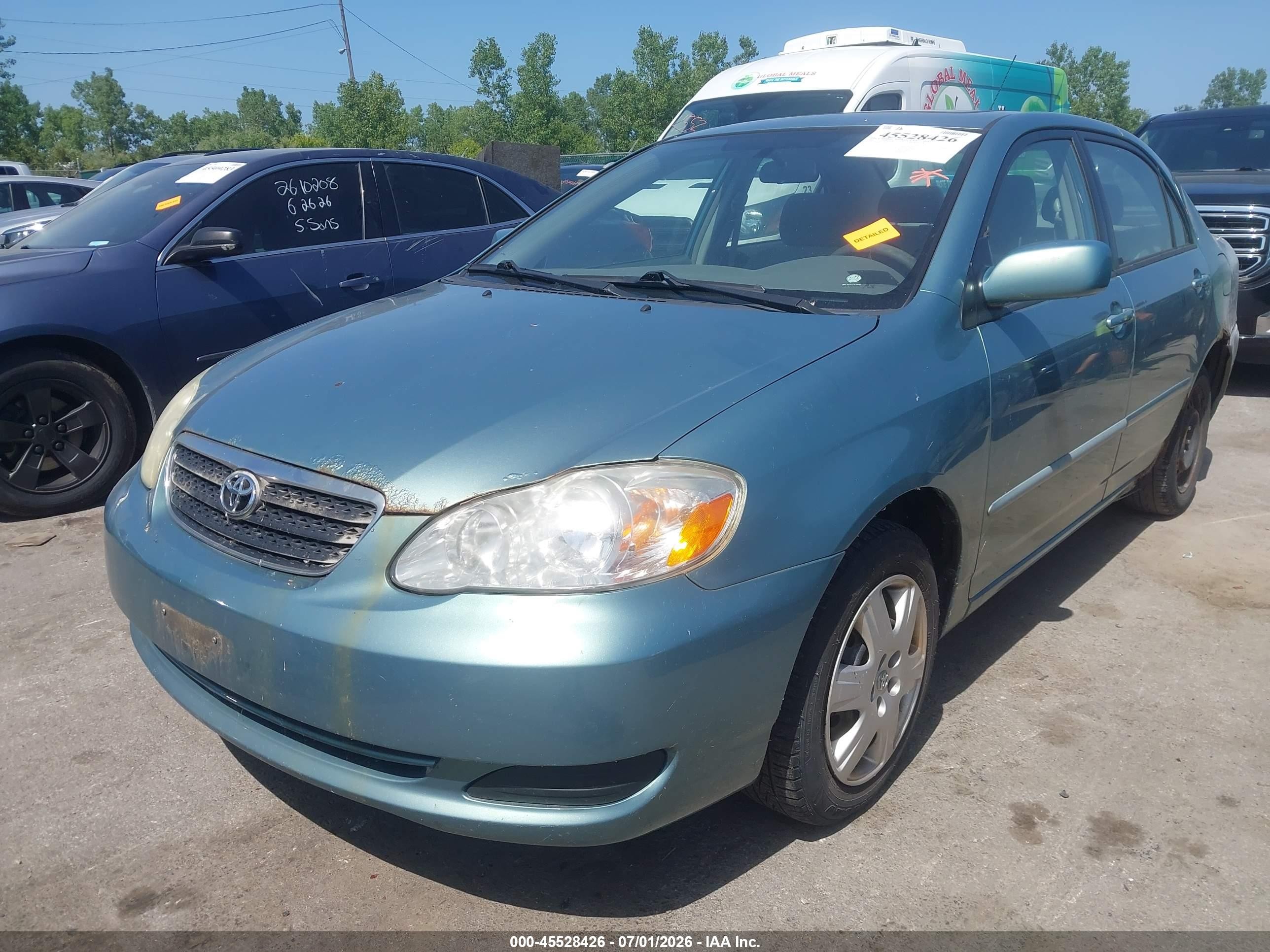 2005 Toyota Corolla Le Light Blue vin: 1NXBR32E75Z407785