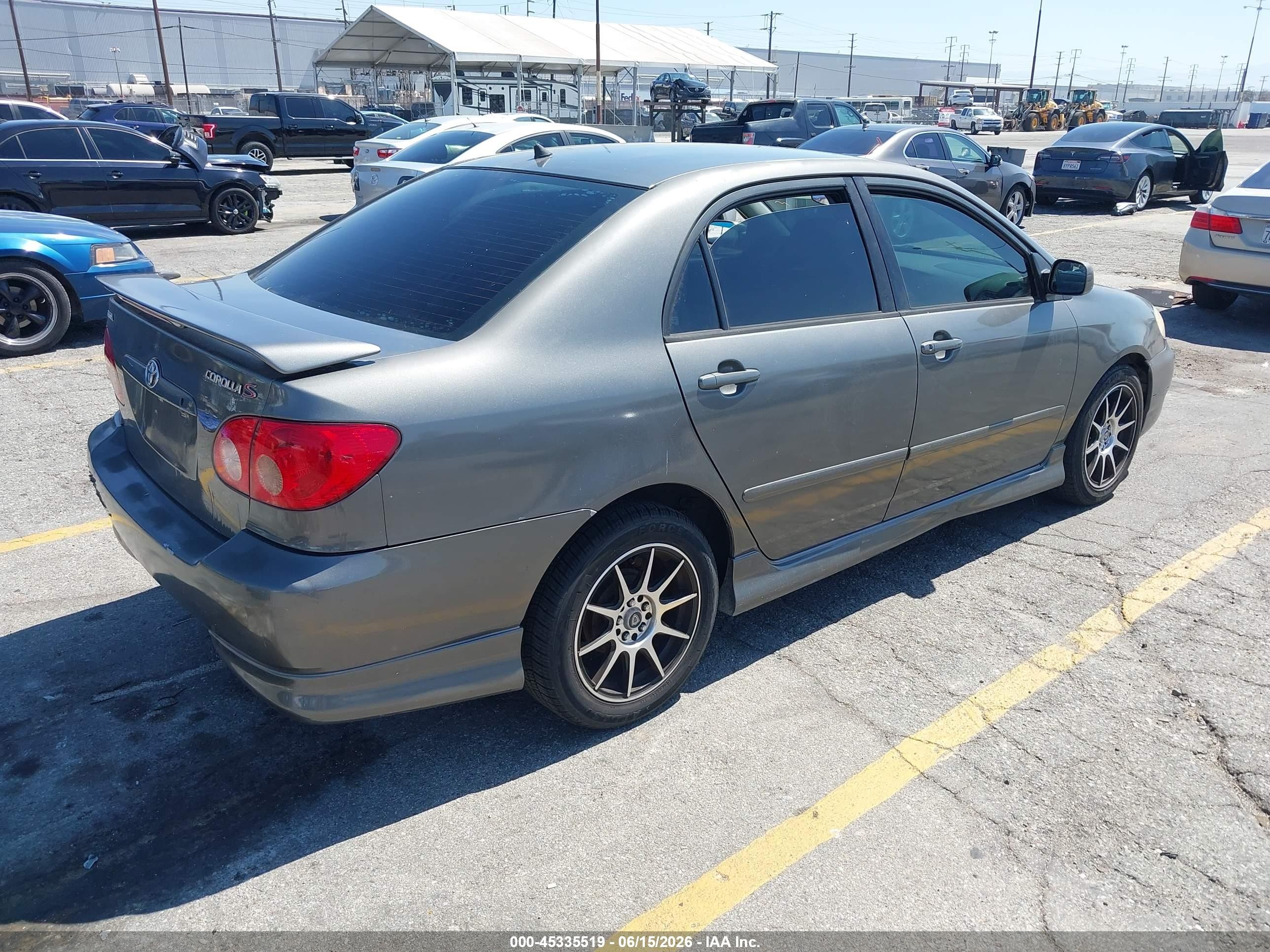 2005 Toyota Corolla S Gray vin: 1NXBR32E75Z445159