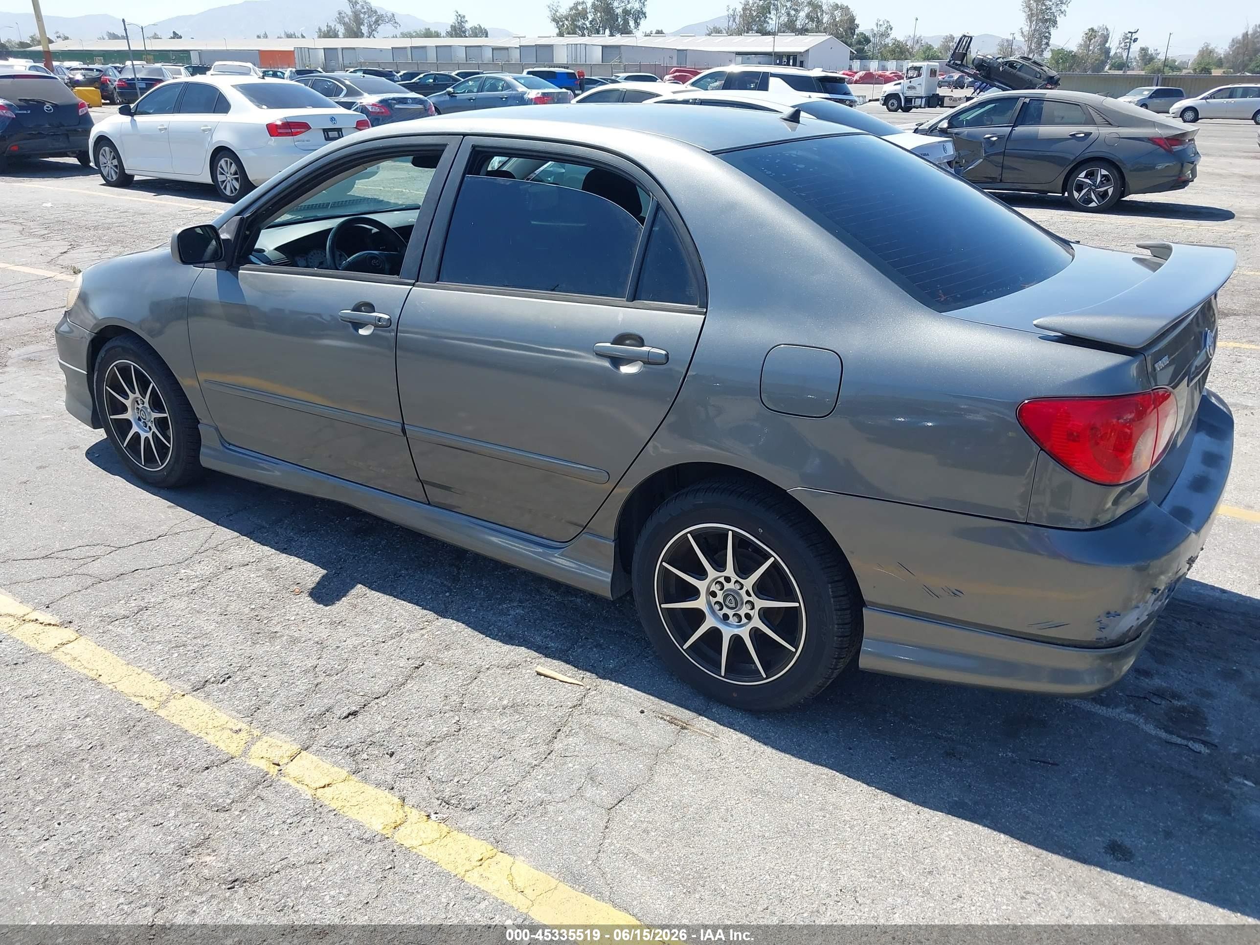 2005 Toyota Corolla S Gray vin: 1NXBR32E75Z445159