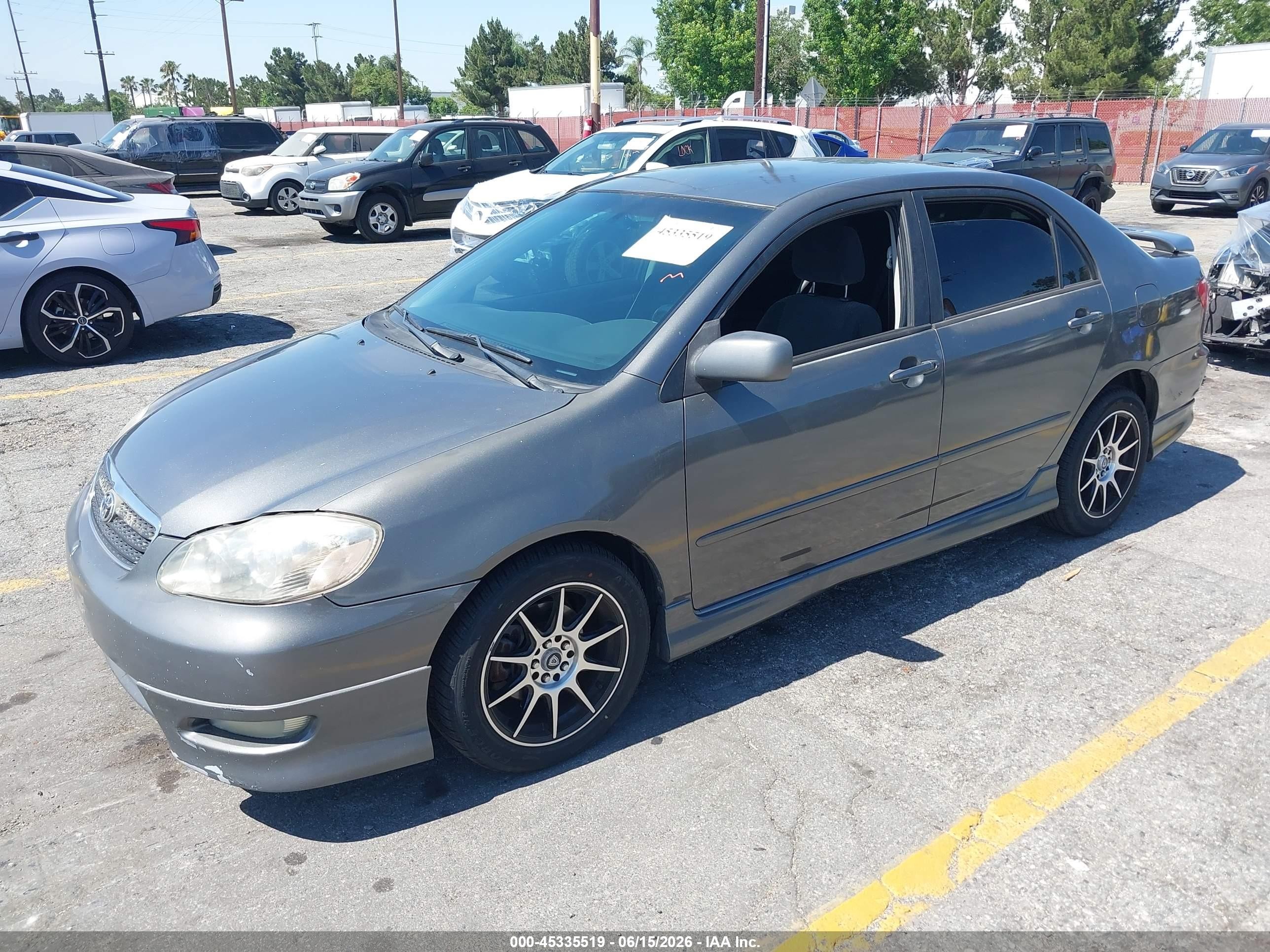2005 Toyota Corolla S Gray vin: 1NXBR32E75Z445159