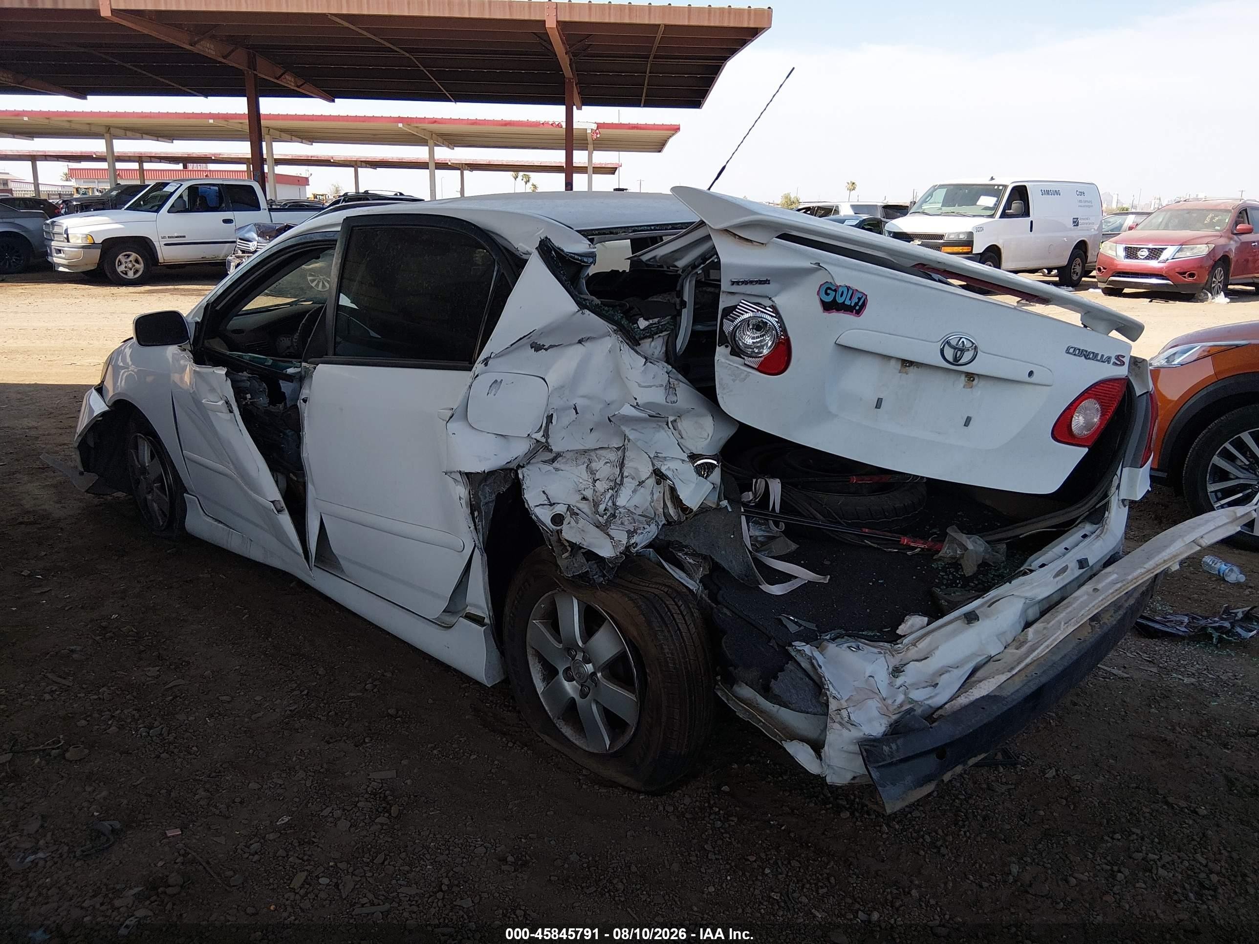 2006 Toyota Corolla S Белый vin: 1NXBR32E76Z611844