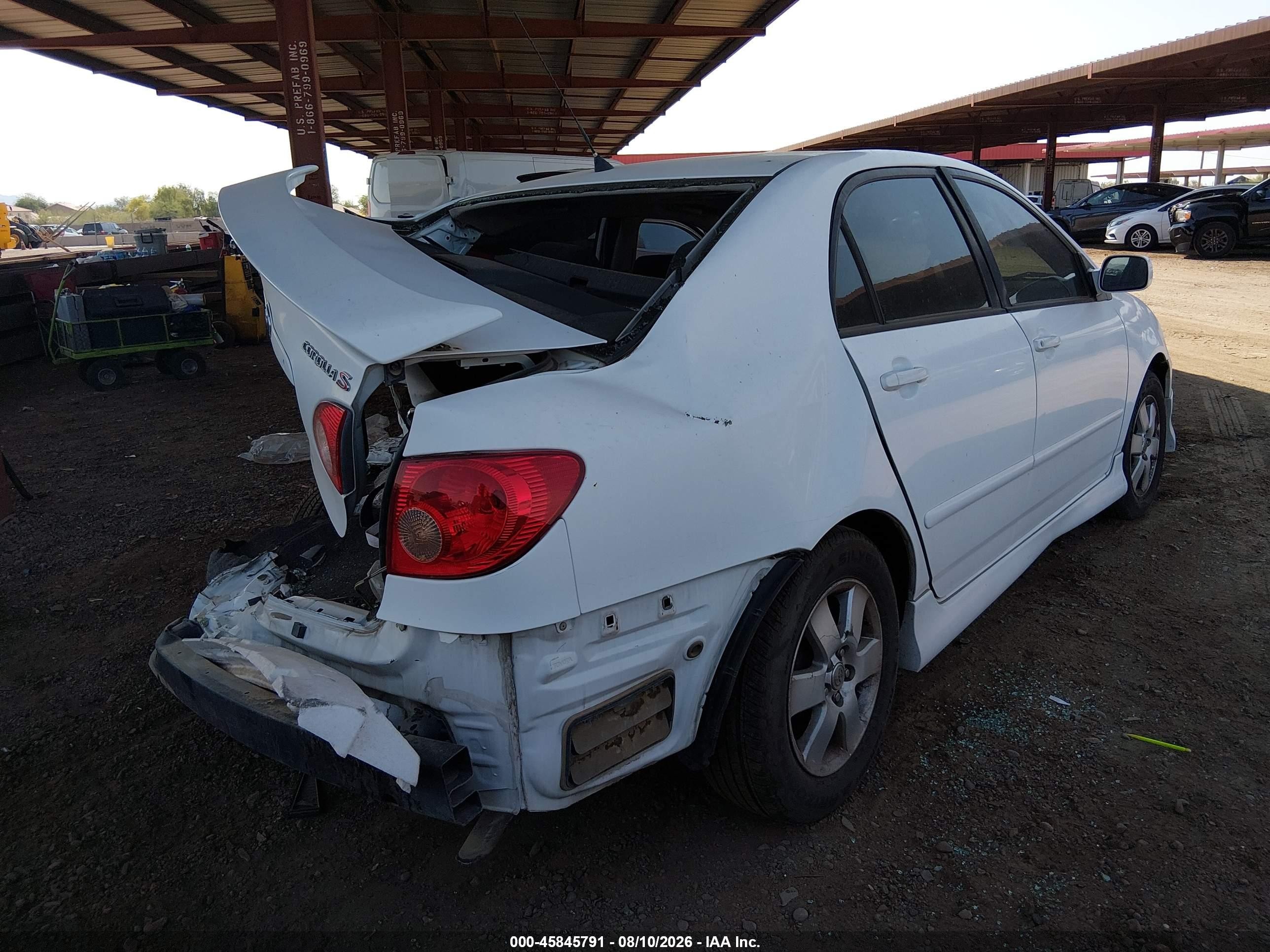 2006 Toyota Corolla S Белый vin: 1NXBR32E76Z611844