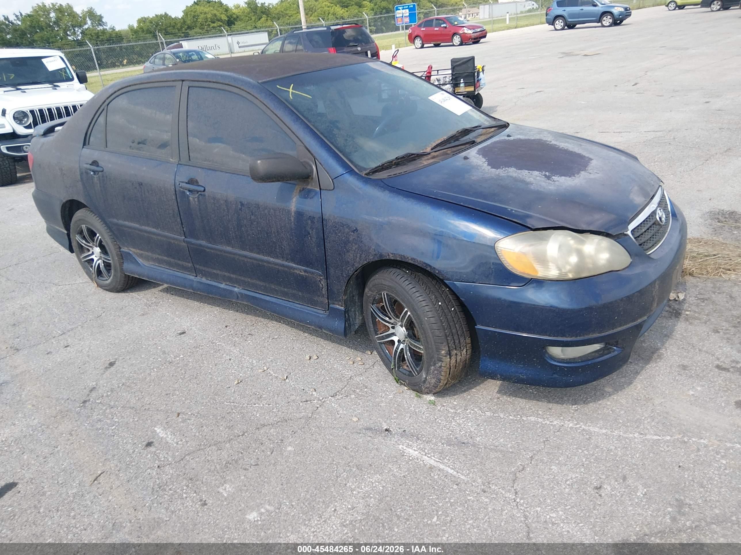2006 Toyota Corolla S Blue vin: 1NXBR32E76Z645895