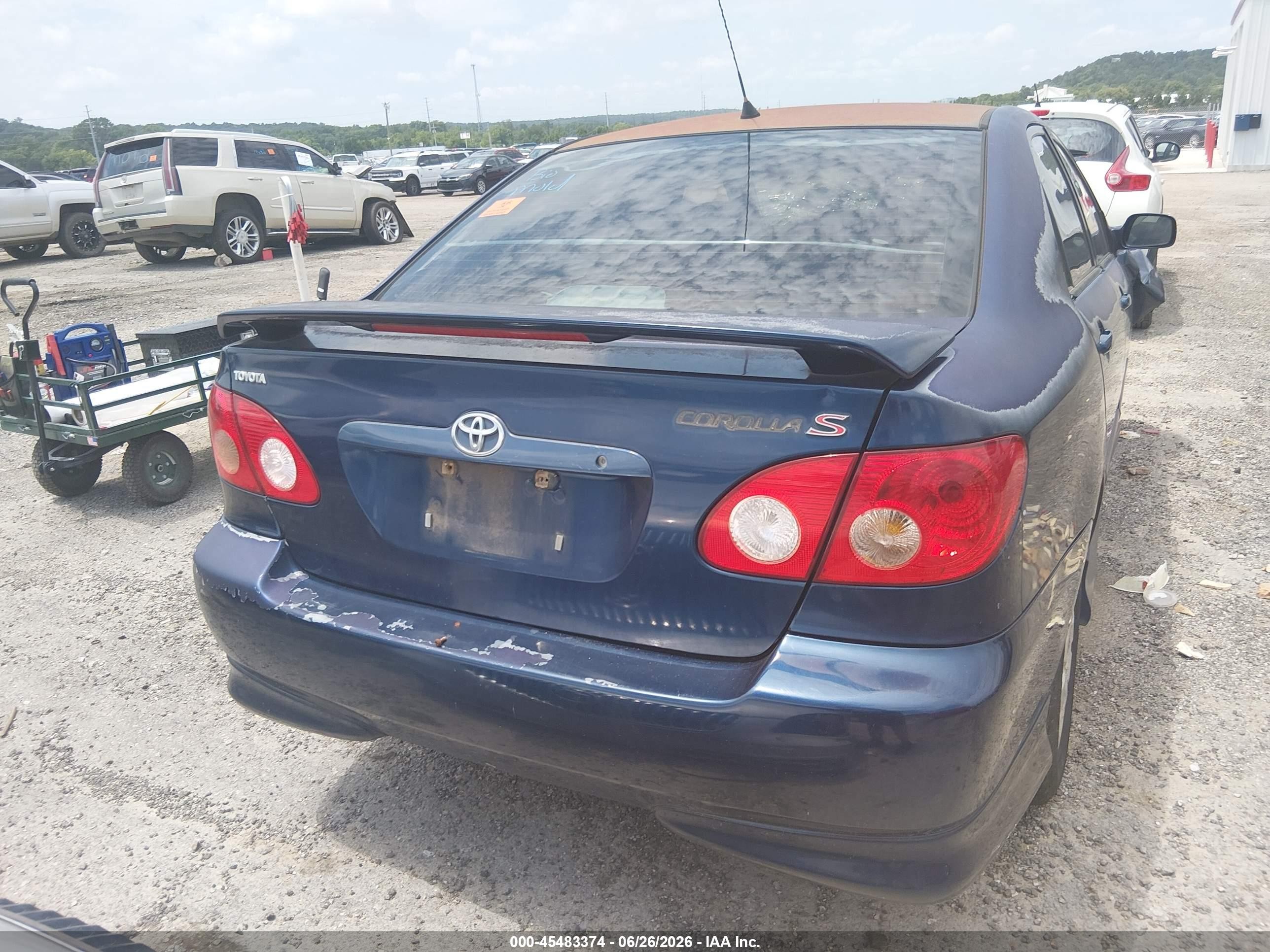 2006 Toyota Corolla S Синий vin: 1NXBR32E76Z655360