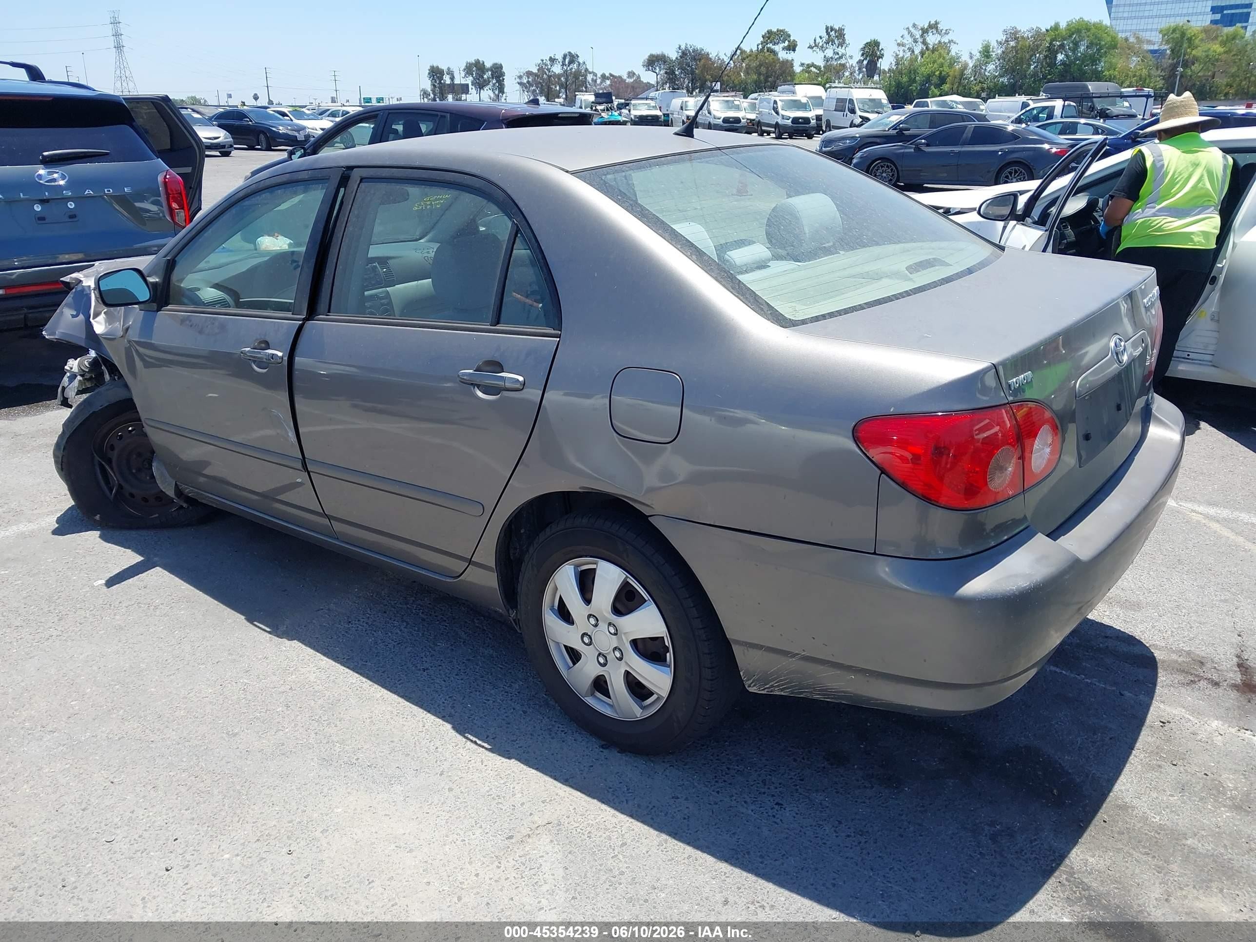 2006 Toyota Corolla Le Gray vin: 1NXBR32E76Z683224