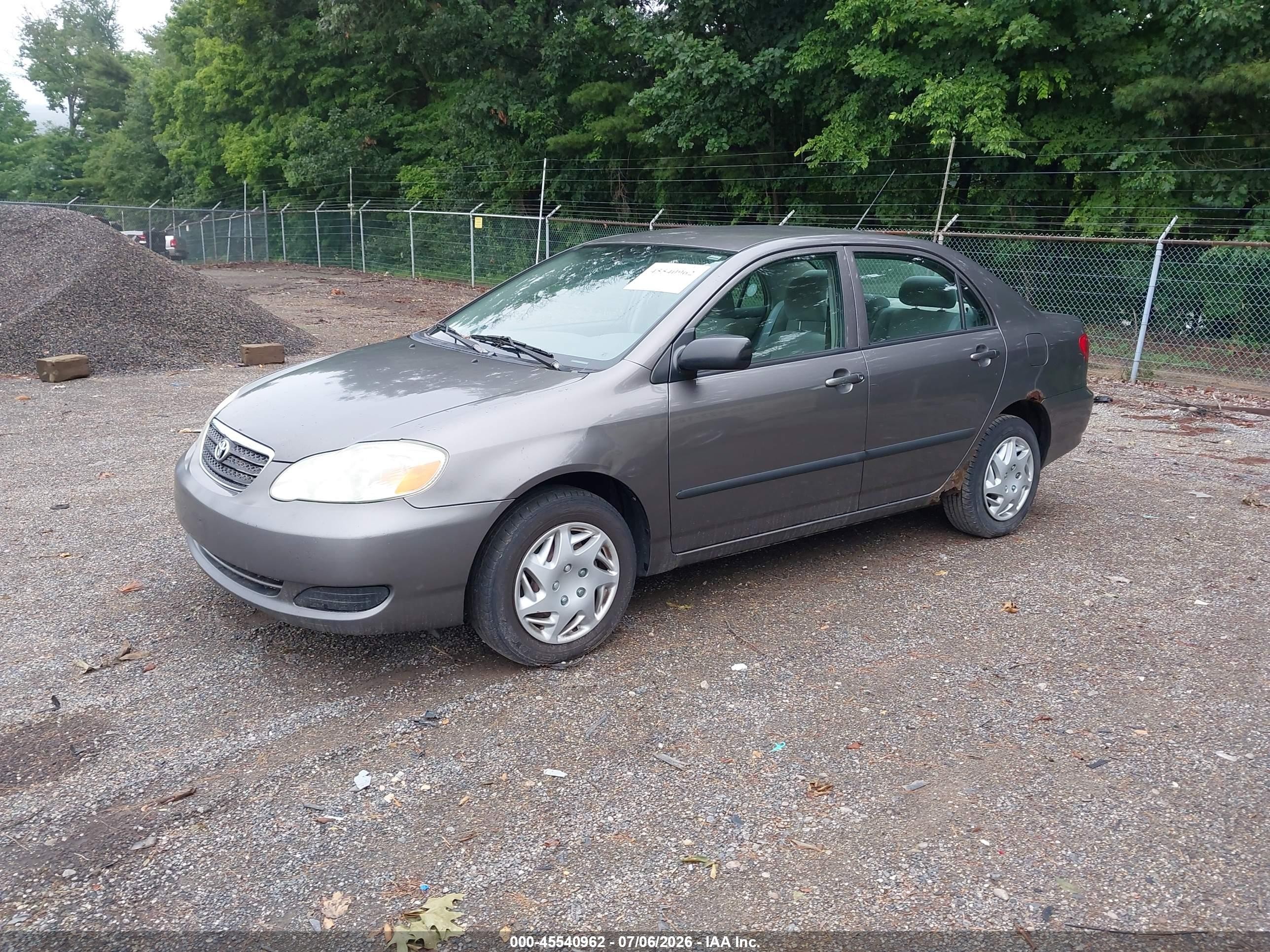2007 Toyota Corolla Ce Gray vin: 1NXBR32E77Z776844