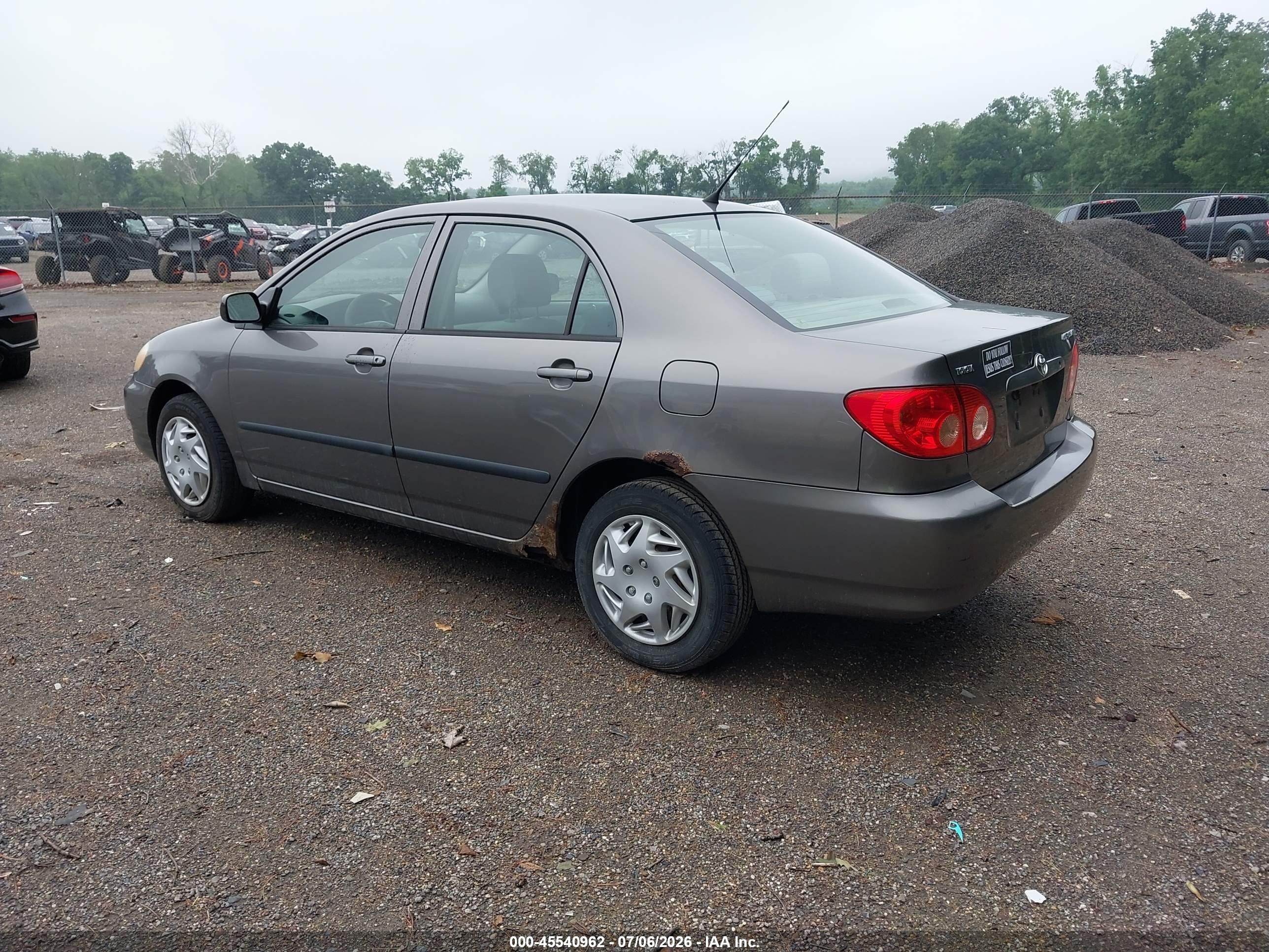 2007 Toyota Corolla Ce Gray vin: 1NXBR32E77Z776844