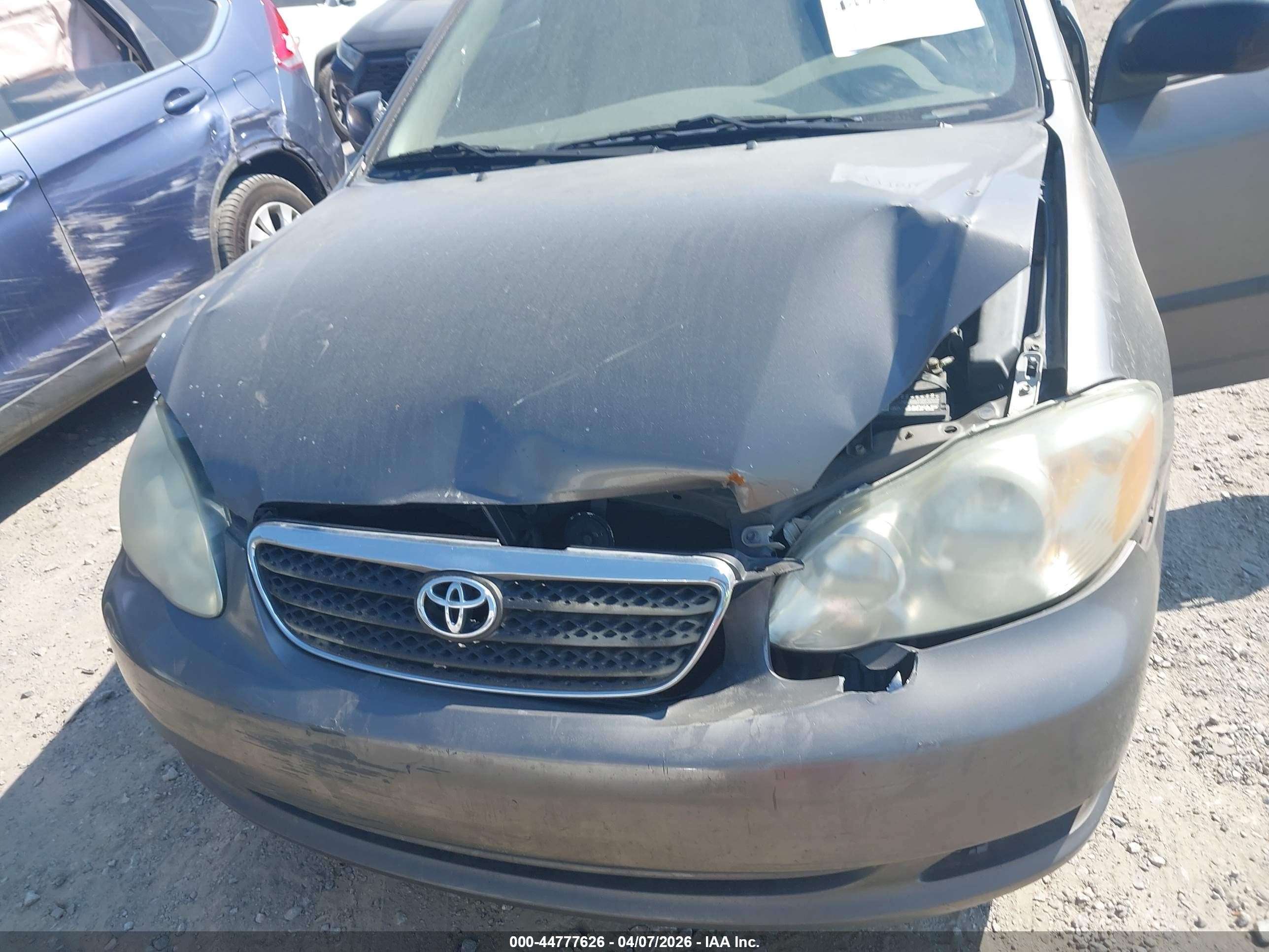 2007 Toyota Corolla Ce Gray vin: 1NXBR32E77Z887149