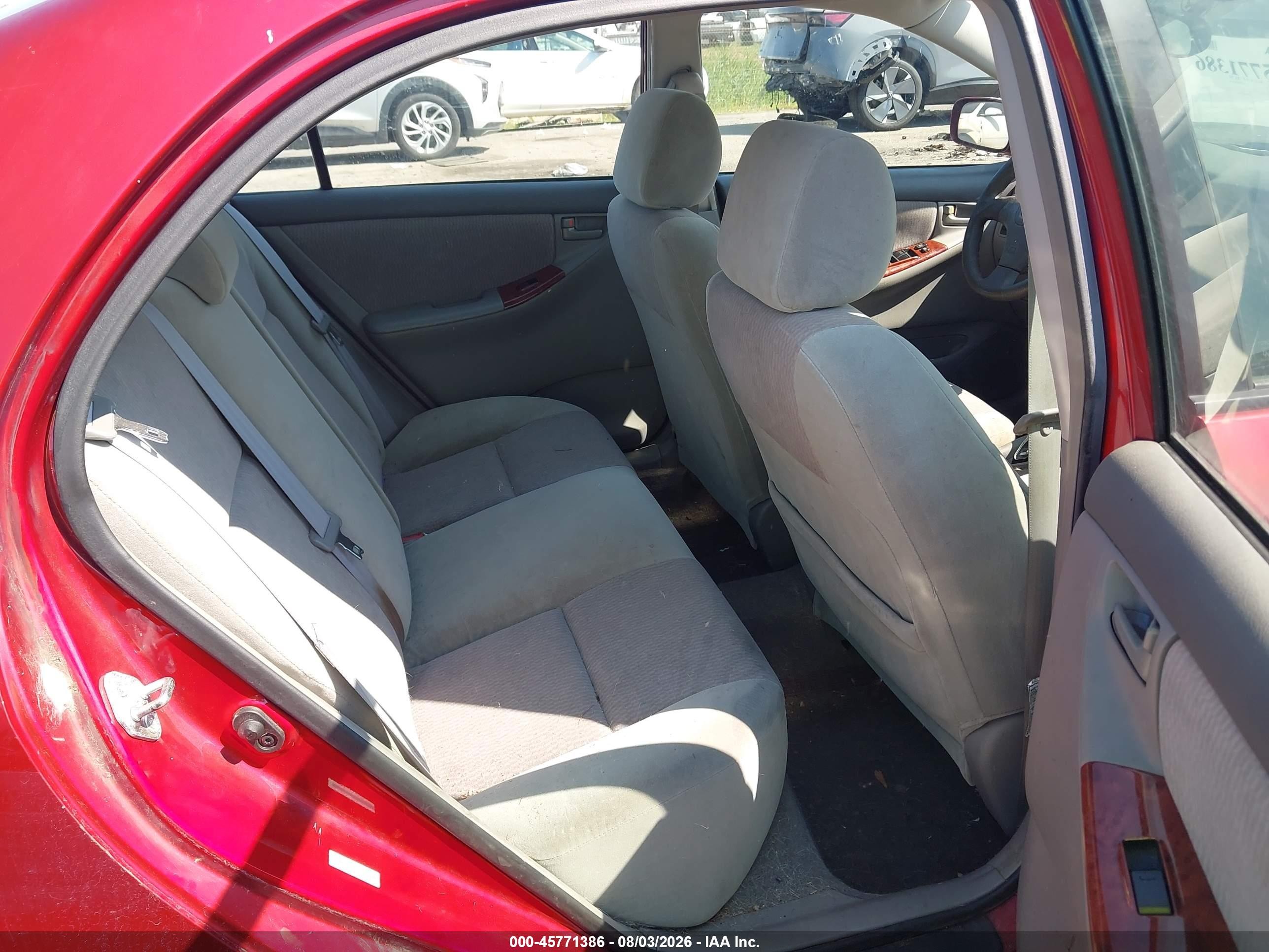 2007 Toyota Corolla Le Red vin: 1NXBR32E77Z899883