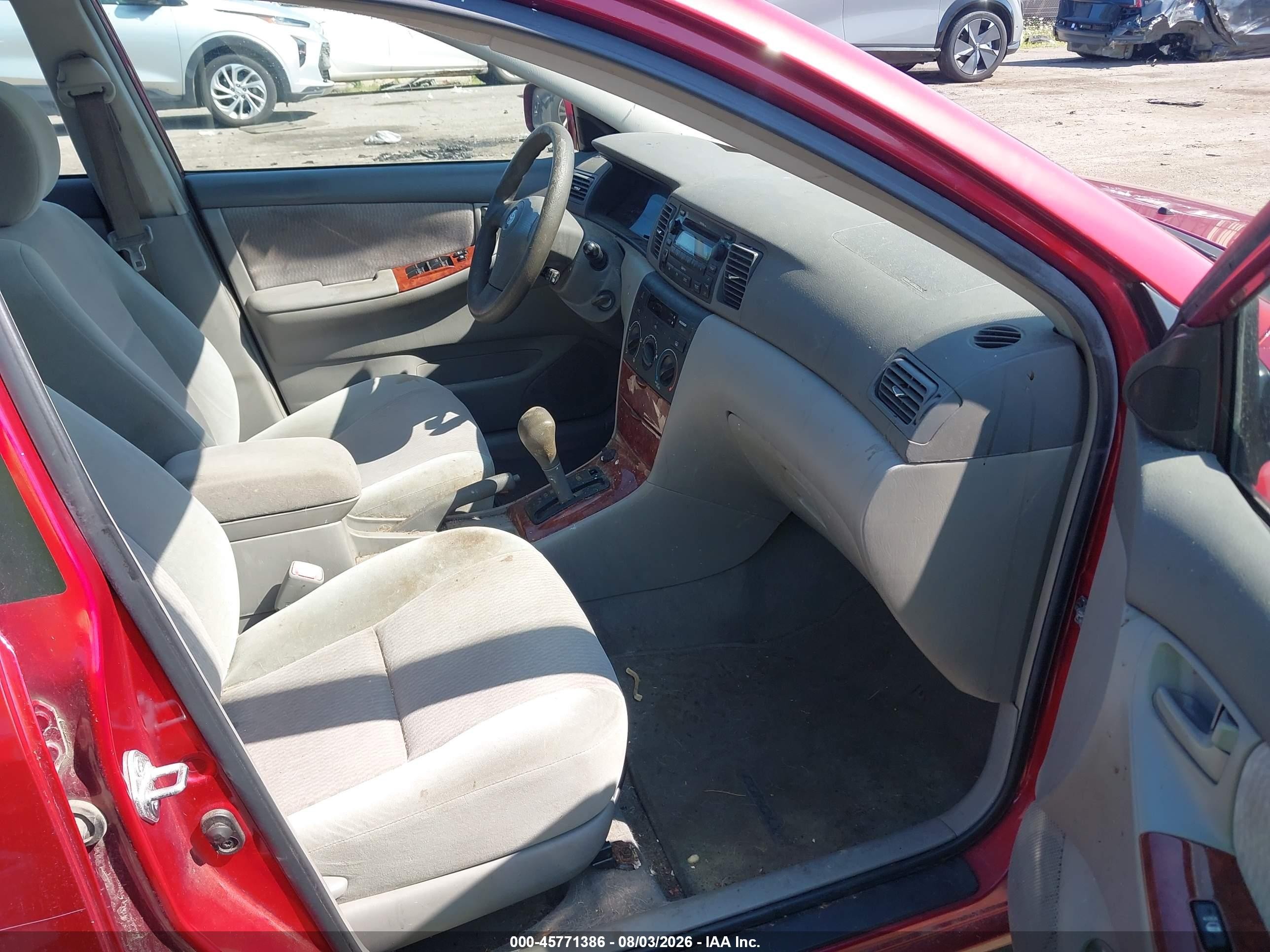 2007 Toyota Corolla Le Red vin: 1NXBR32E77Z899883