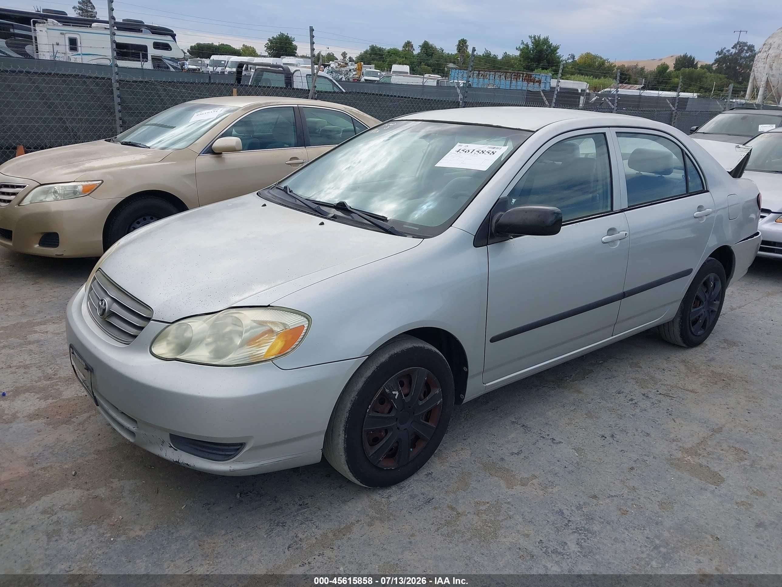 2003 Toyota Corolla Ce Серый vin: 1NXBR32E83Z047486