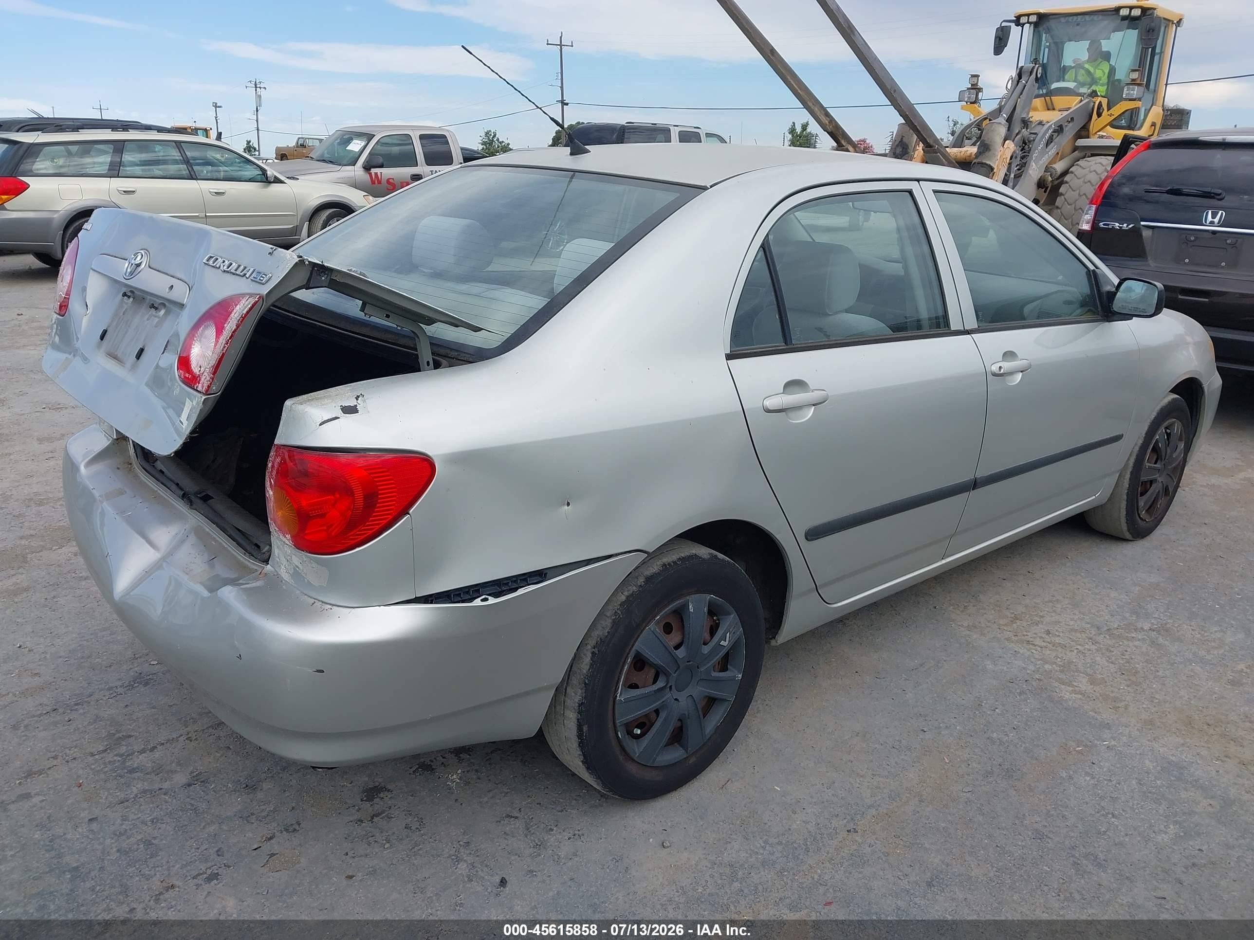 2003 Toyota Corolla Ce Серый vin: 1NXBR32E83Z047486