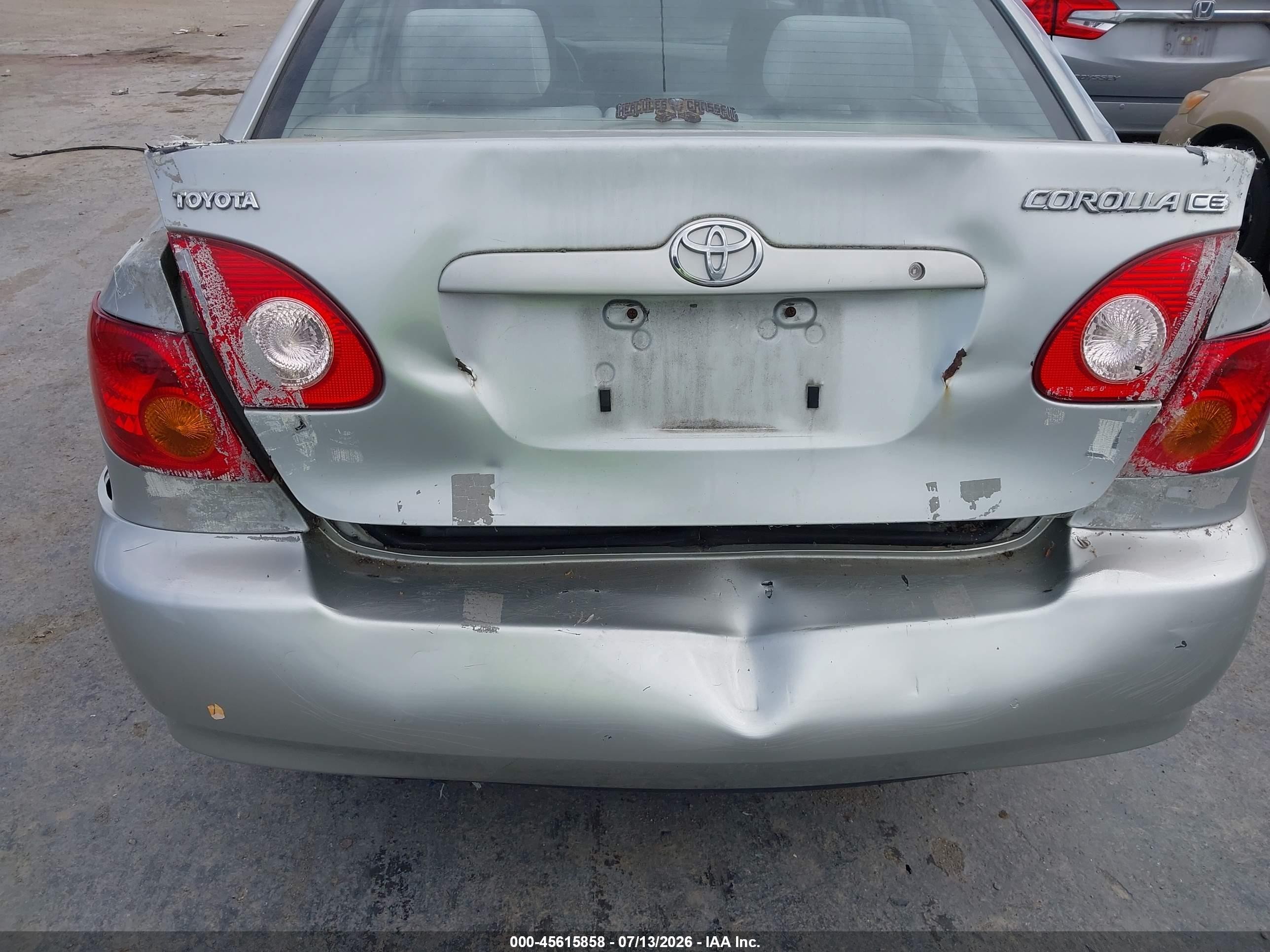 2003 Toyota Corolla Ce Серый vin: 1NXBR32E83Z047486