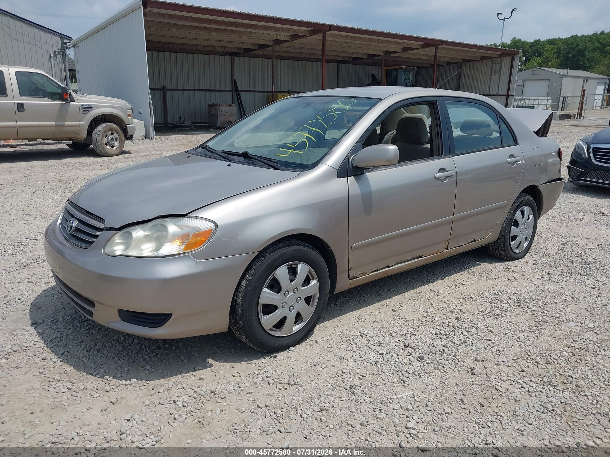2003 Toyota Corolla Le Tan vin: 1NXBR32E83Z050601