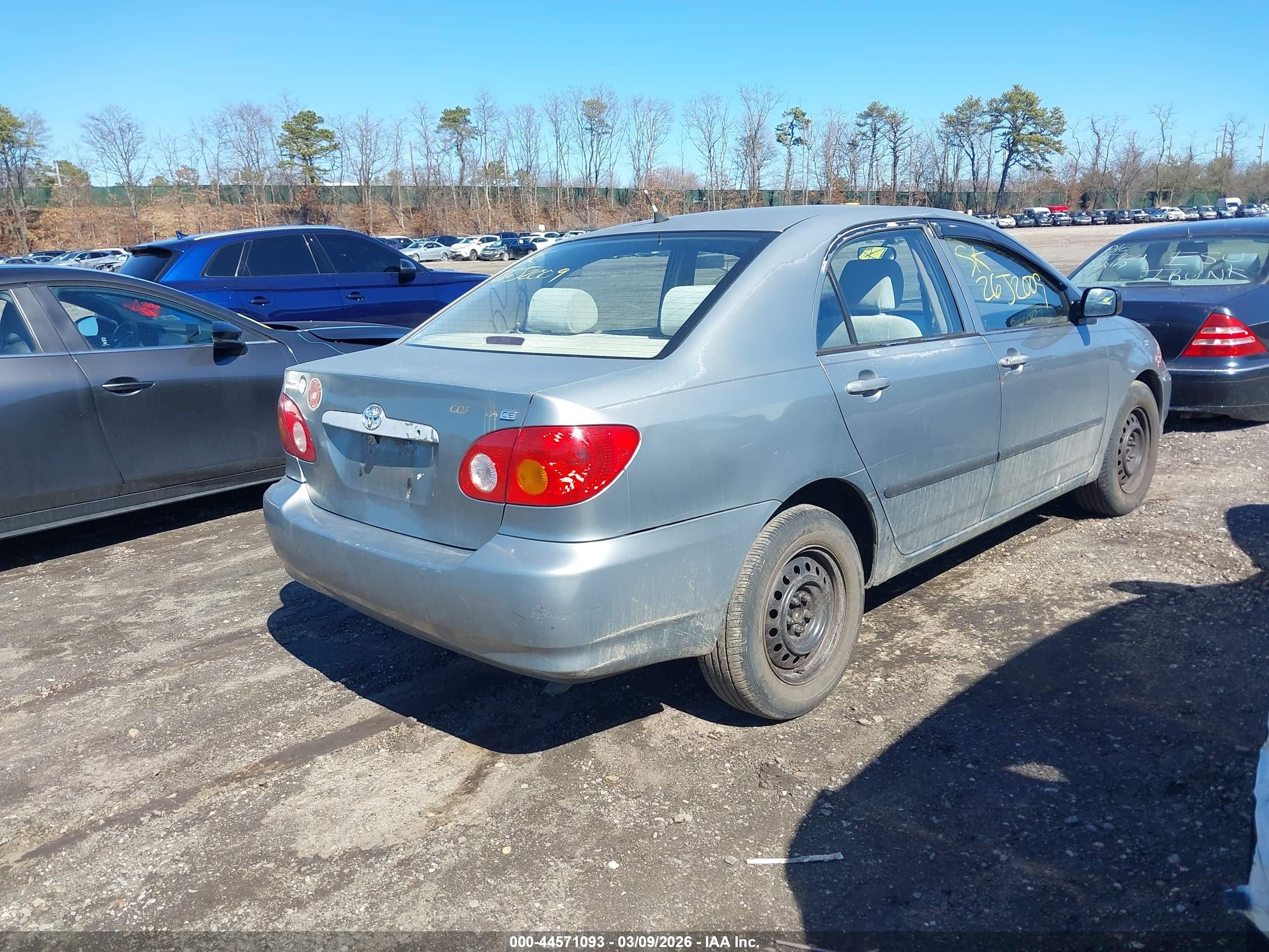 2003 Toyota Corolla Ce Cream vin: 1NXBR32E83Z110585
