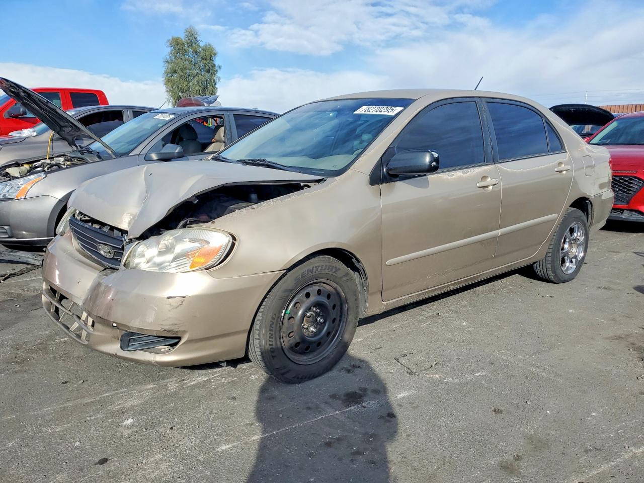 2004 Toyota Corolla Ce Gold vin: 1NXBR32E84Z217539